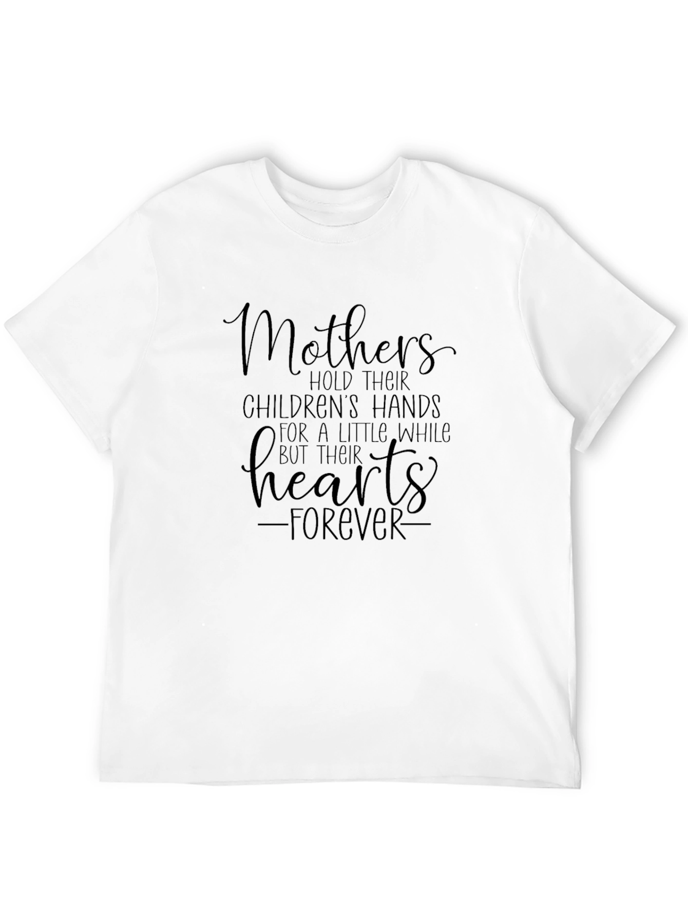 Mothers Heart Forever Black T-Shirt