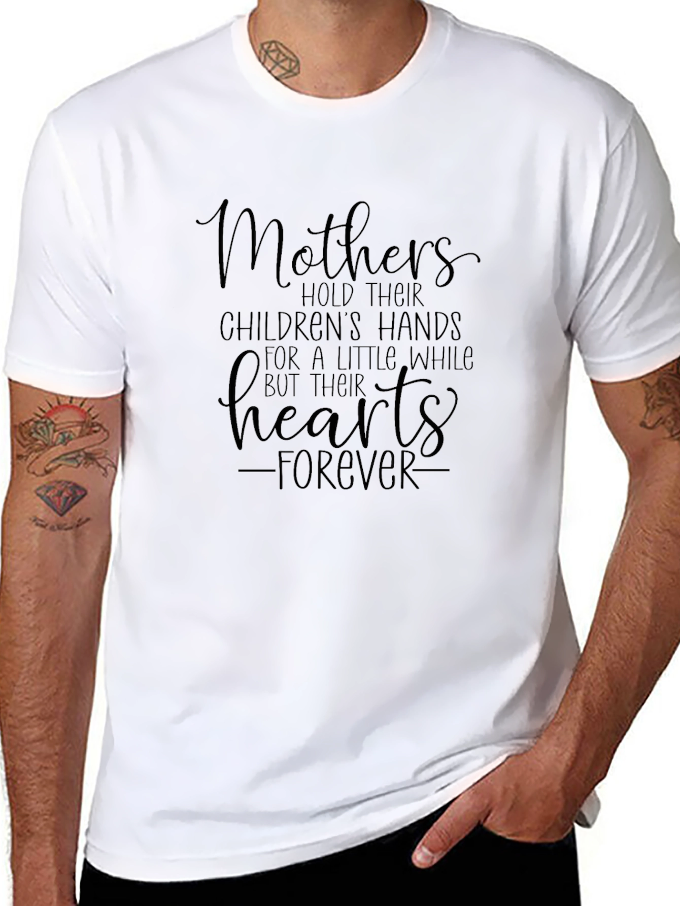 Mothers Heart Forever Black T-Shirt