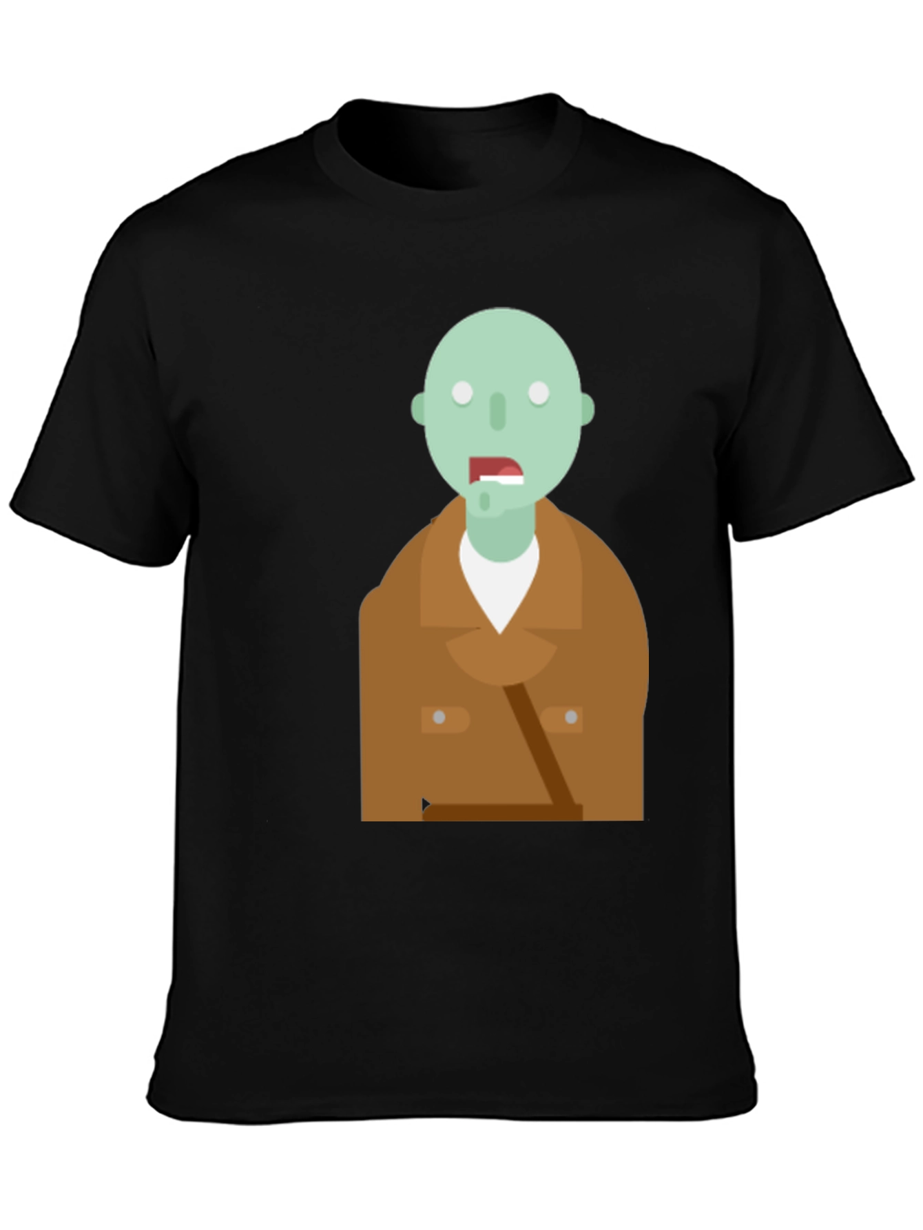 Zombie Graphic T-Shirt - Casual Mens Tee