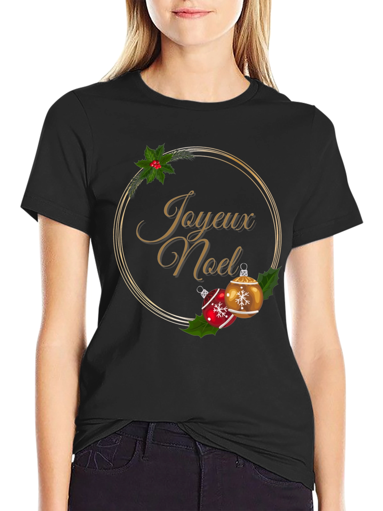 Joyeux Noel Christmas Holiday T-Shirt