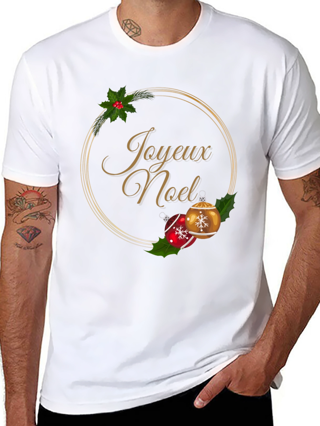 Joyeux Noel Christmas Holiday T-Shirt