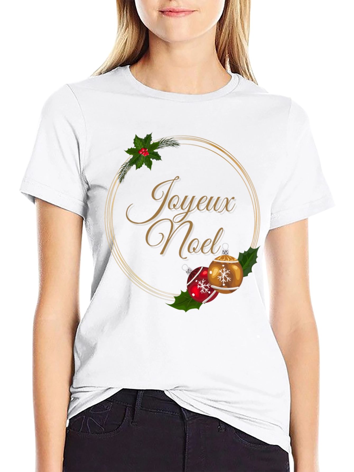 Joyeux Noel Christmas Holiday T-Shirt