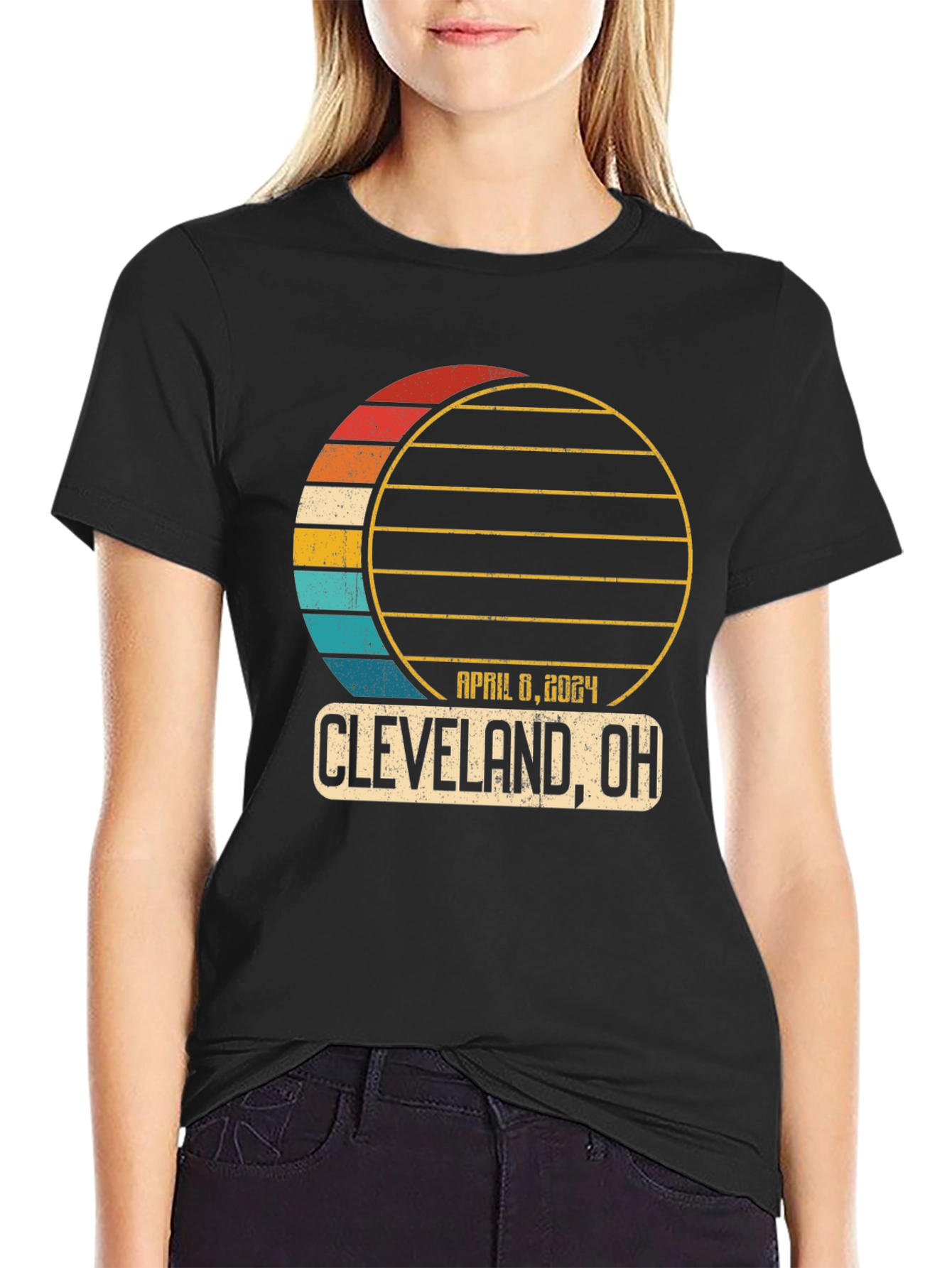Cleveland OH Total Solar Eclipse 2024 T-Shirt