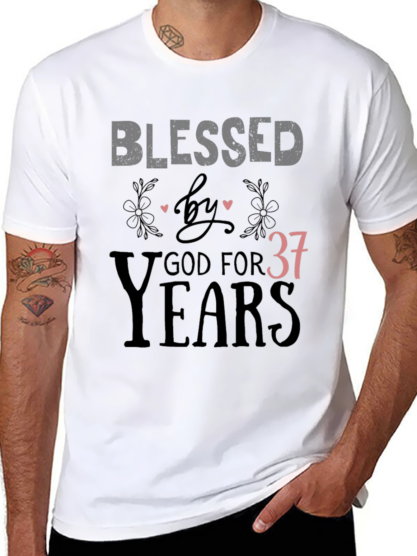 Blessed by God For 37 Years T-Shirt