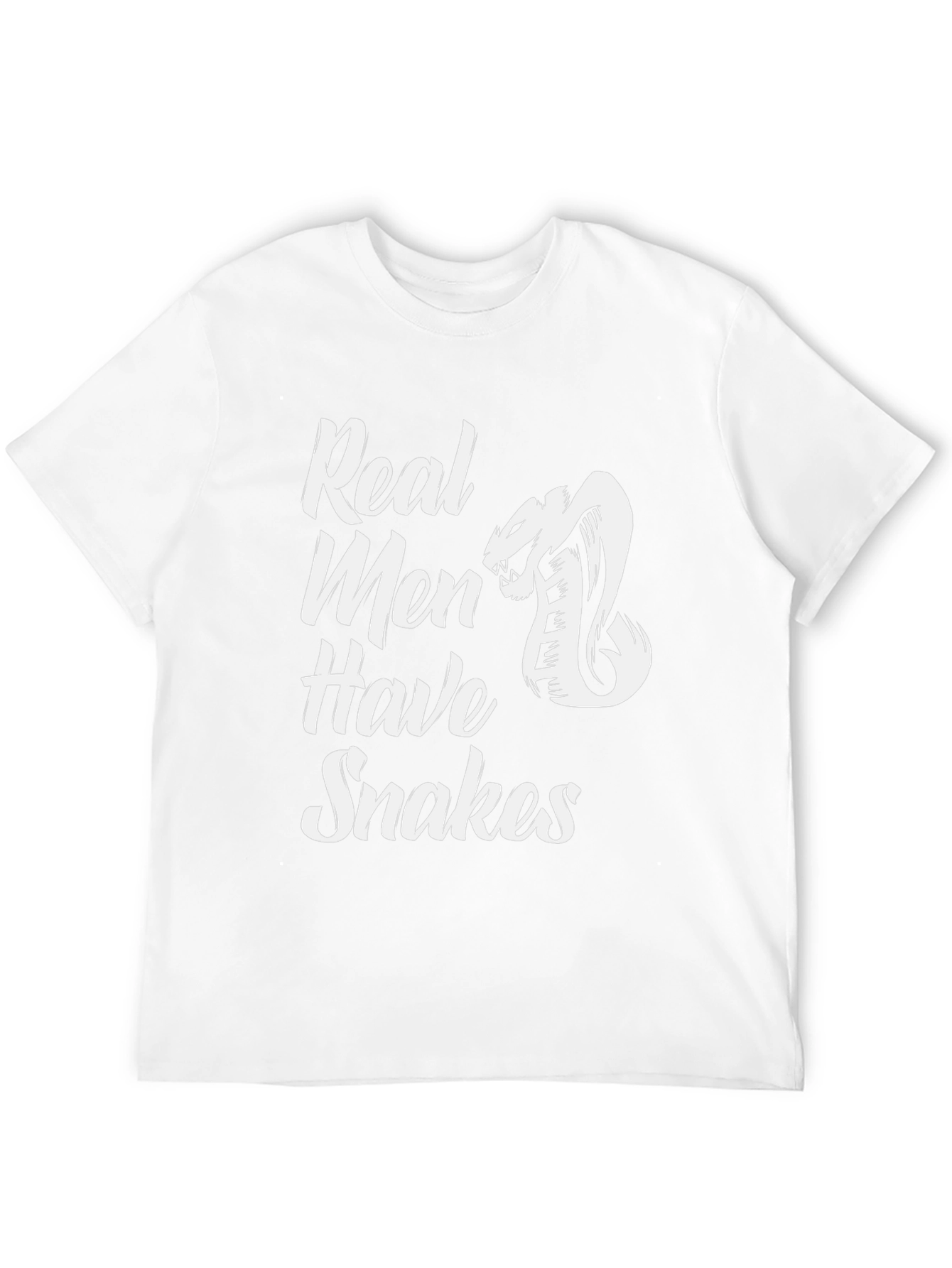 Real Men Have Snakes Graphic Tee - Black