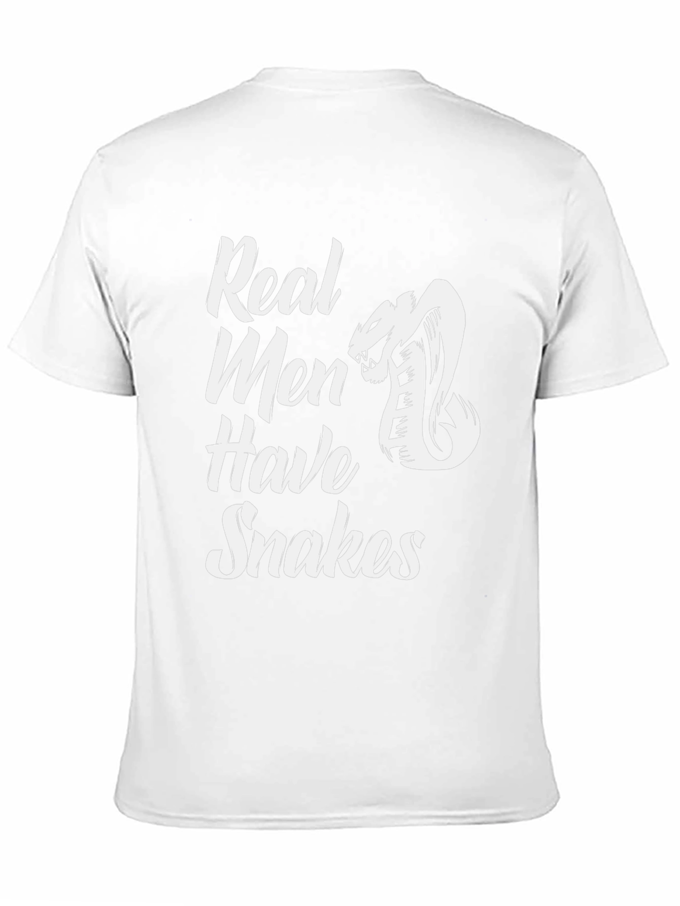 Real Men Have Snakes Graphic Tee - Black