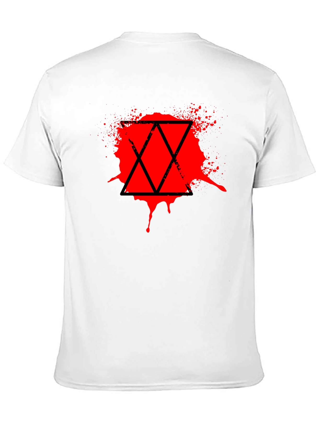 Geometric Splatter Tee - Black Graphic Print Shirt