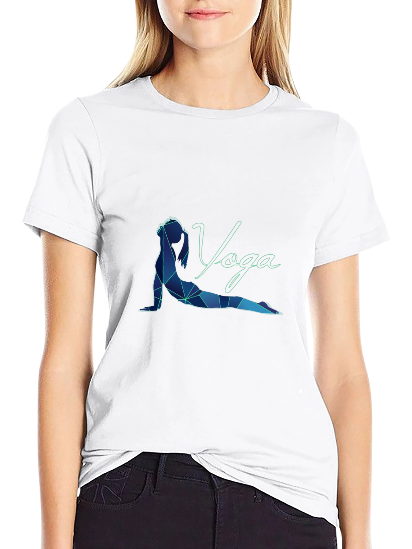 Yoga Pose Graphic Print T-Shirt
