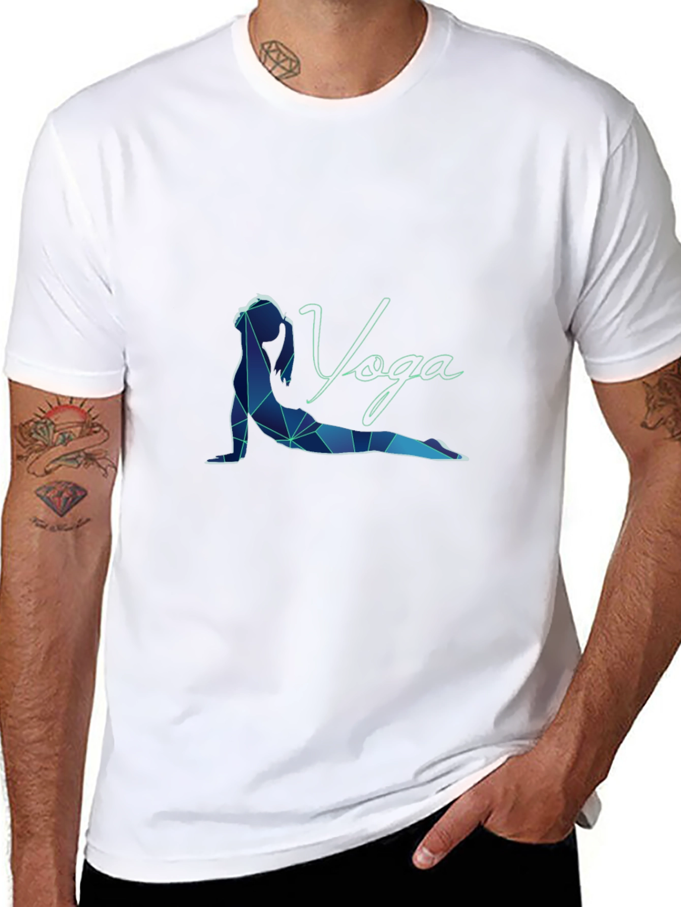 Yoga Pose Graphic Print T-Shirt