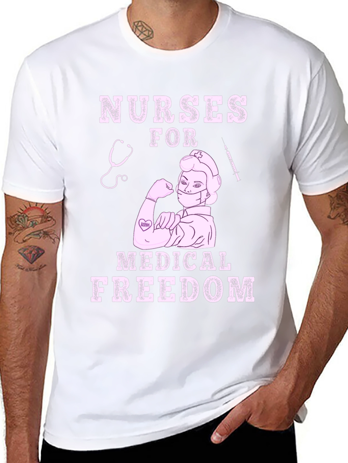 Nurses For Medical Freedom Graphic T-Shirt