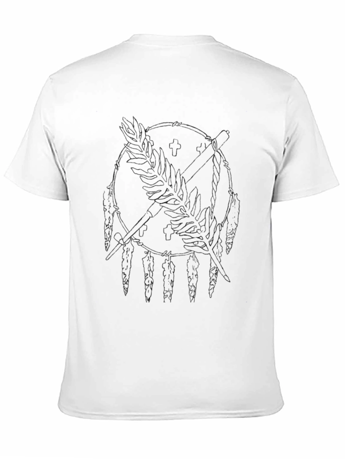 Graphic Tee: Feather & Arrow Dreamcatcher Print