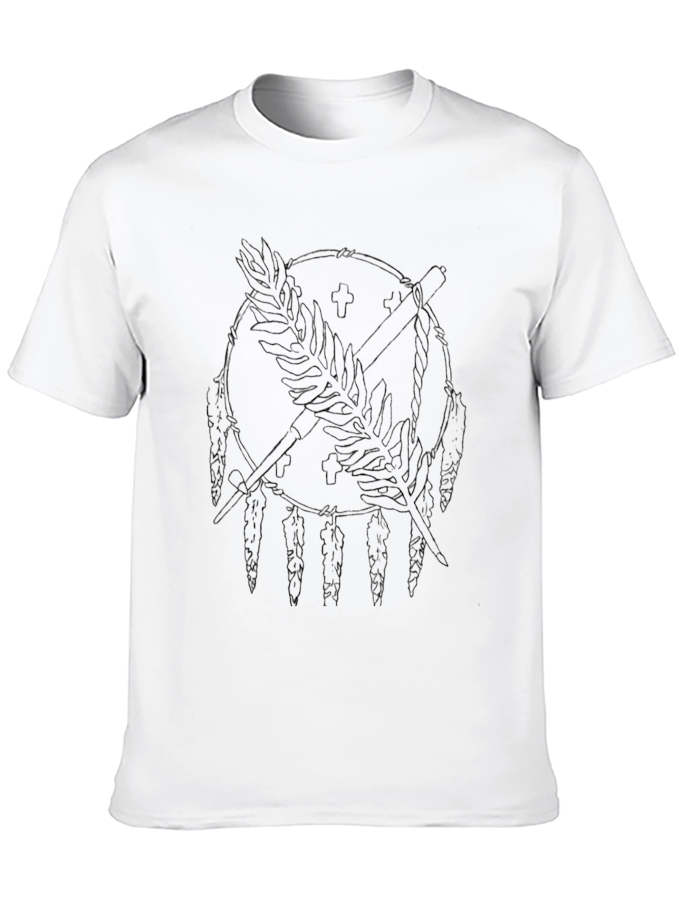 Graphic Tee: Feather & Arrow Dreamcatcher Print
