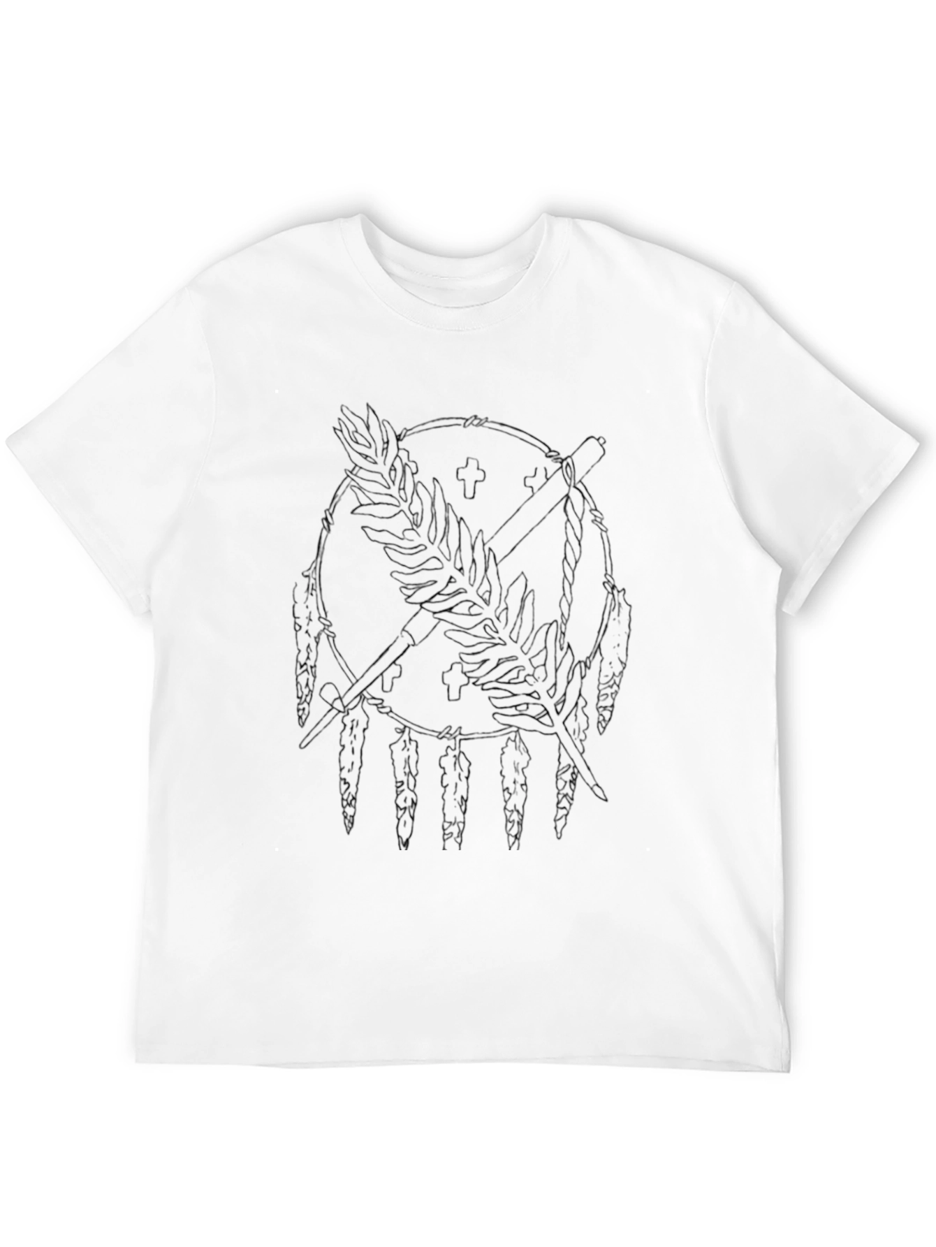 Graphic Tee: Feather & Arrow Dreamcatcher Print