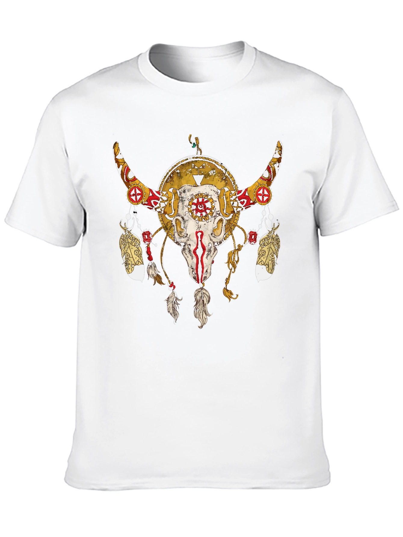 Native American Bull Skull T-Shirt