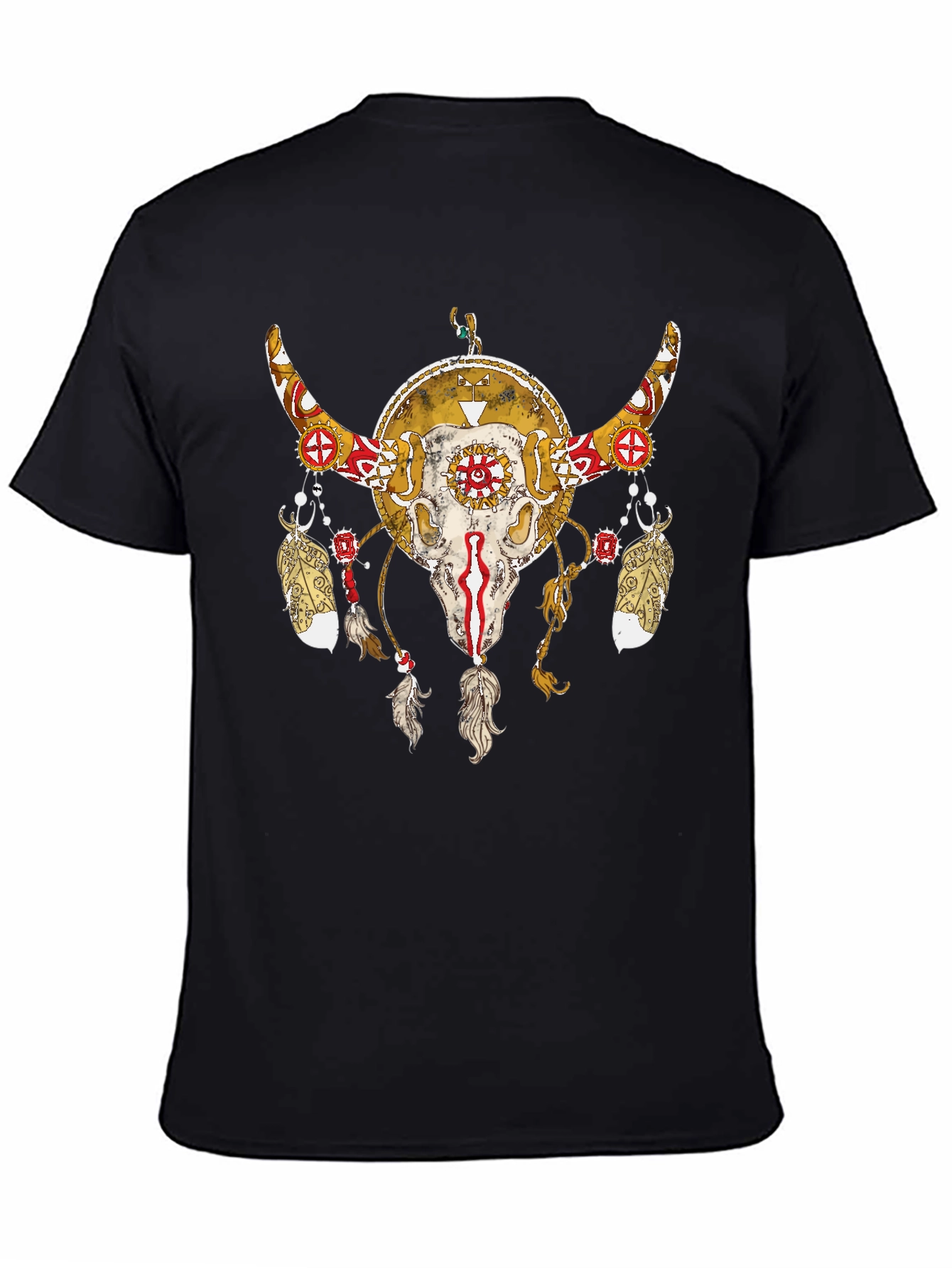 Native American Bull Skull T-Shirt