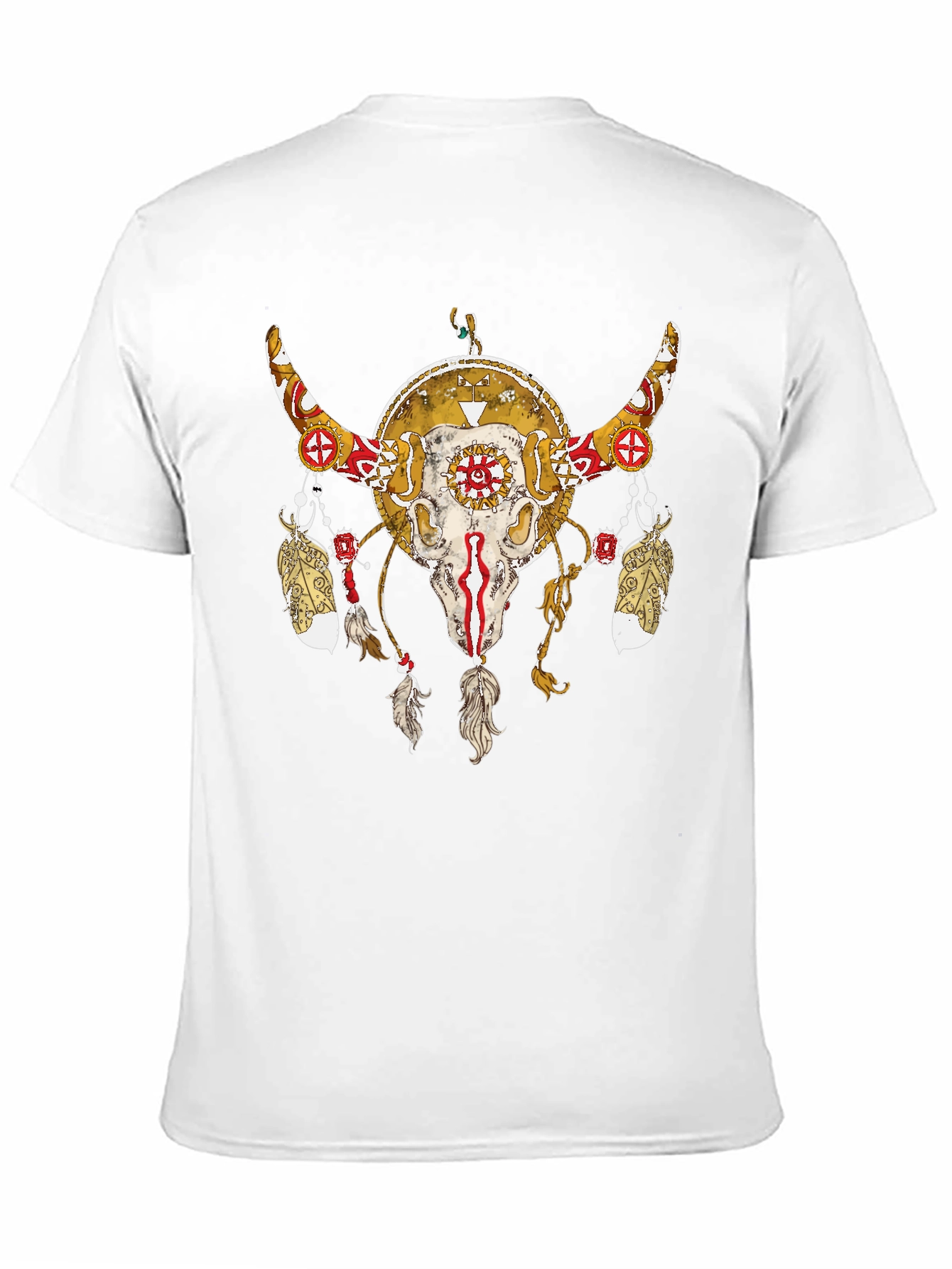 Native American Bull Skull T-Shirt