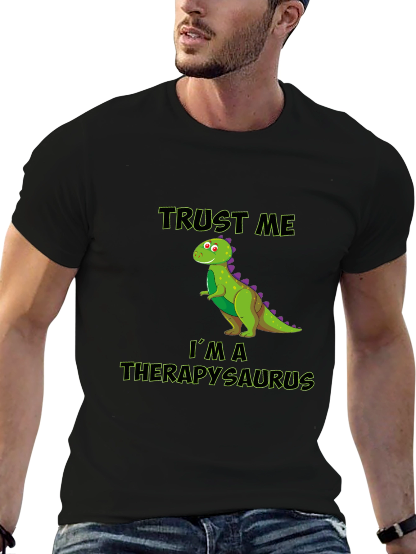Therapysaurus T-Shirt - Funny Dinosaur Therapist Tee