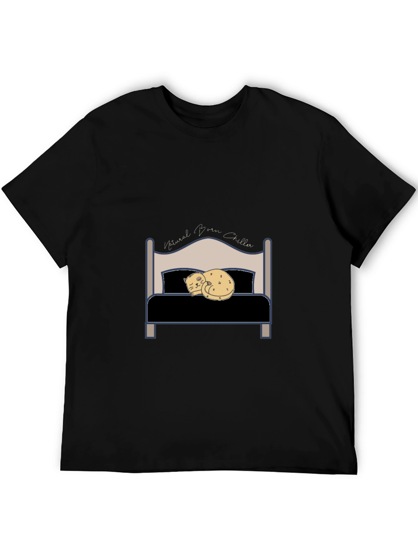 Natural Born Chiller T-Shirt - Cat Bed Design