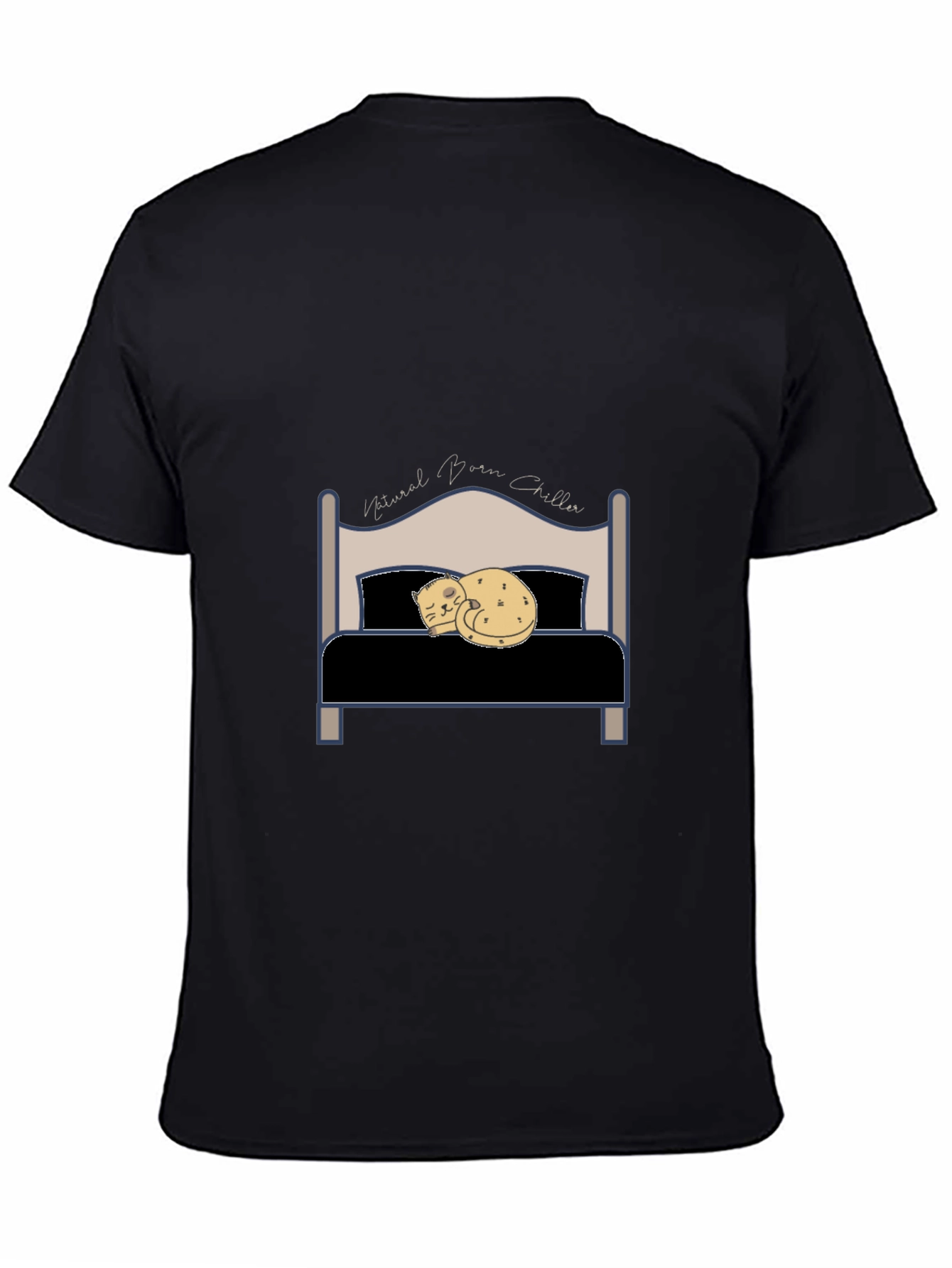 Natural Born Chiller T-Shirt - Cat Bed Design