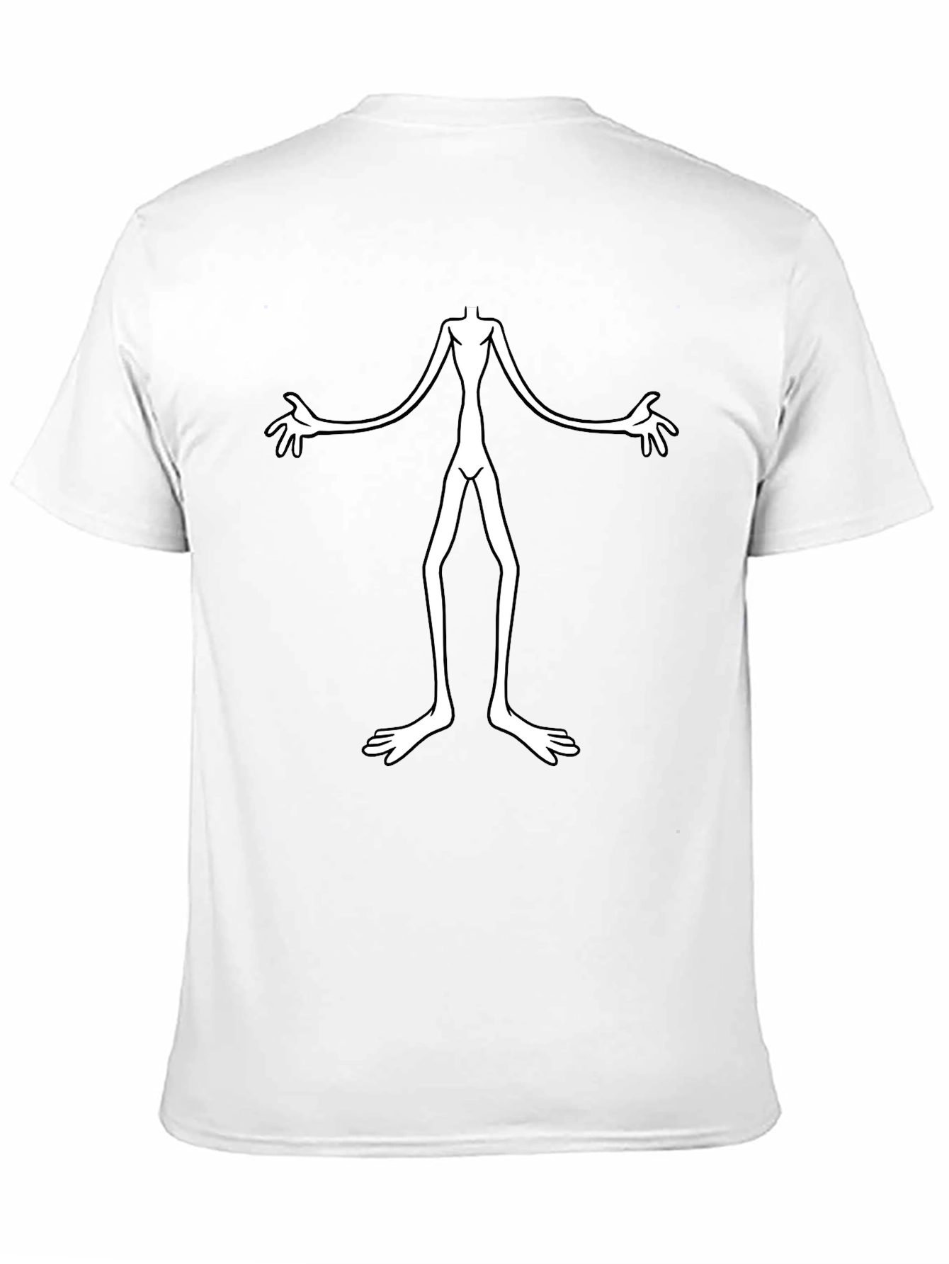 Creepy Alien Graphic Black T-Shirt - Unique Design