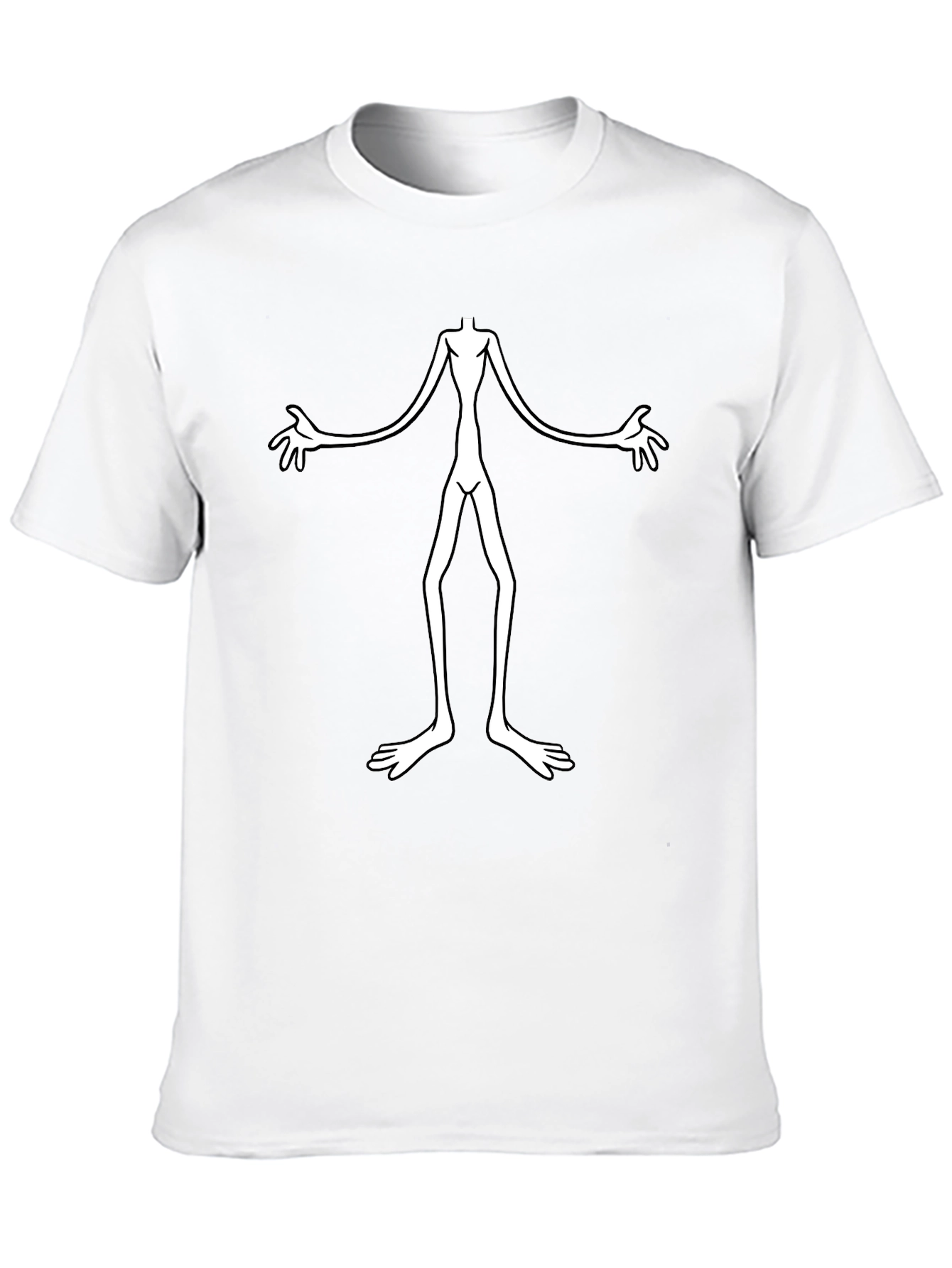 Creepy Alien Graphic Black T-Shirt - Unique Design