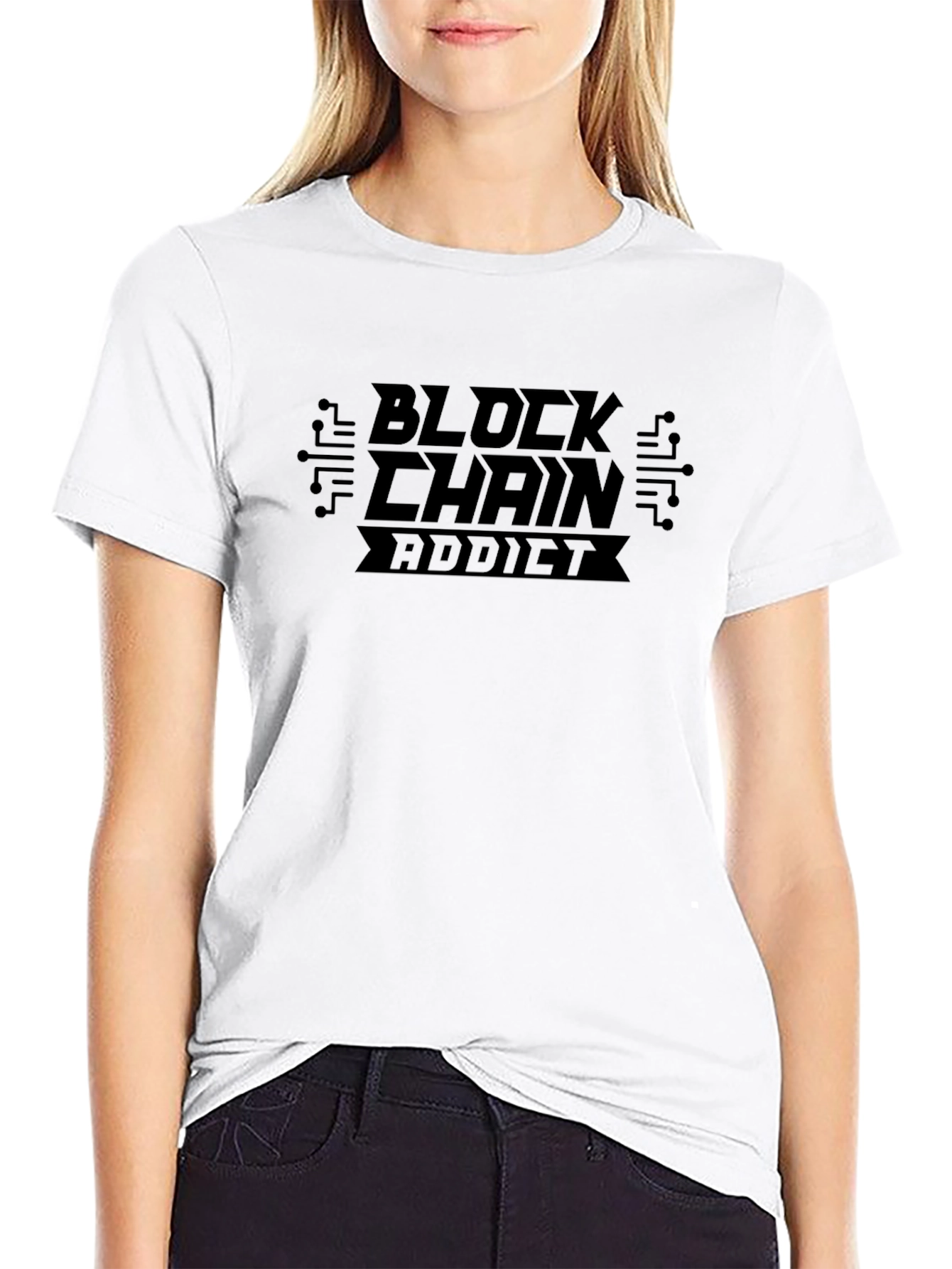 Blockchain Addict Graphic T-Shirt
