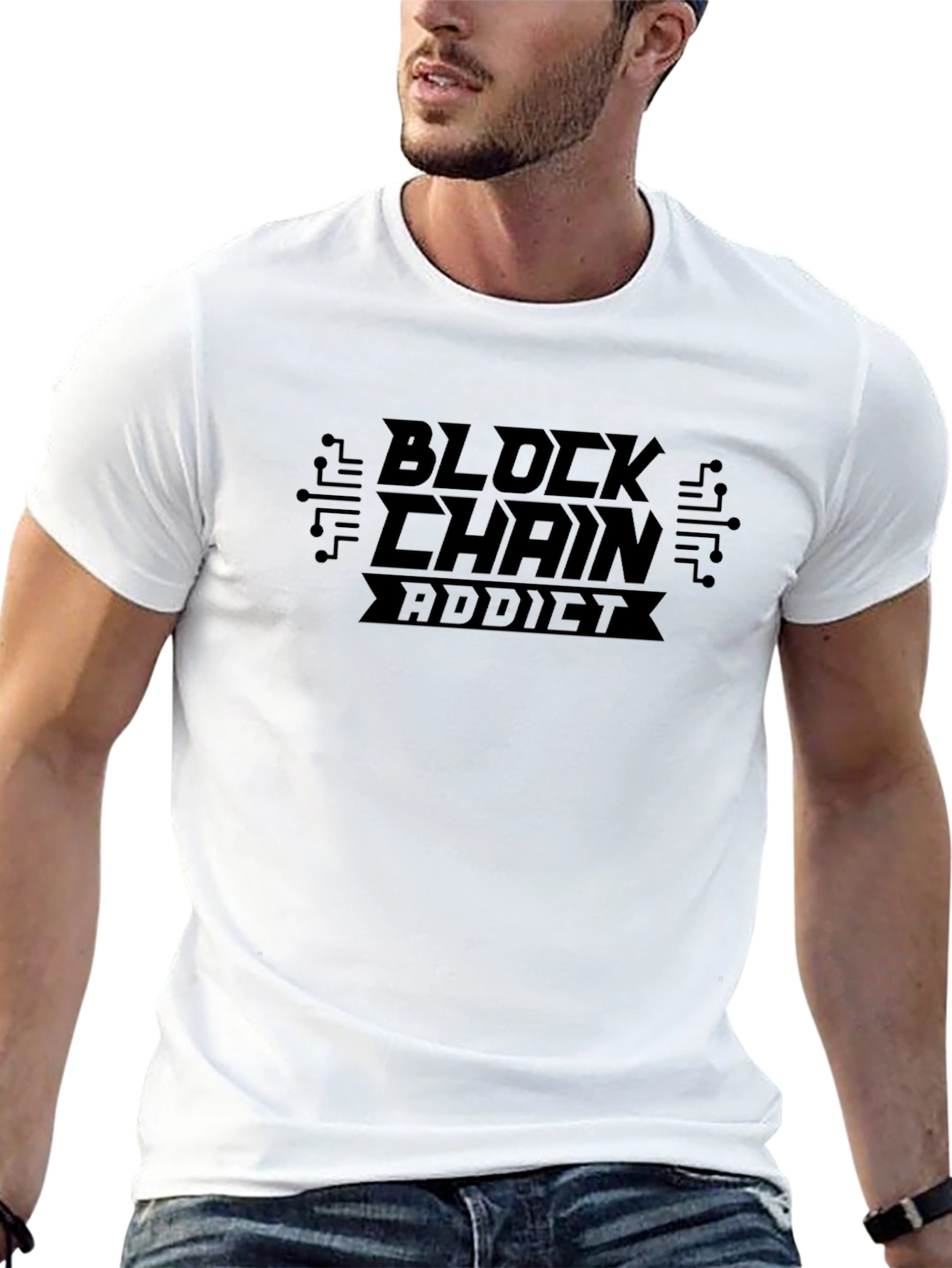 Blockchain Addict Graphic T-Shirt