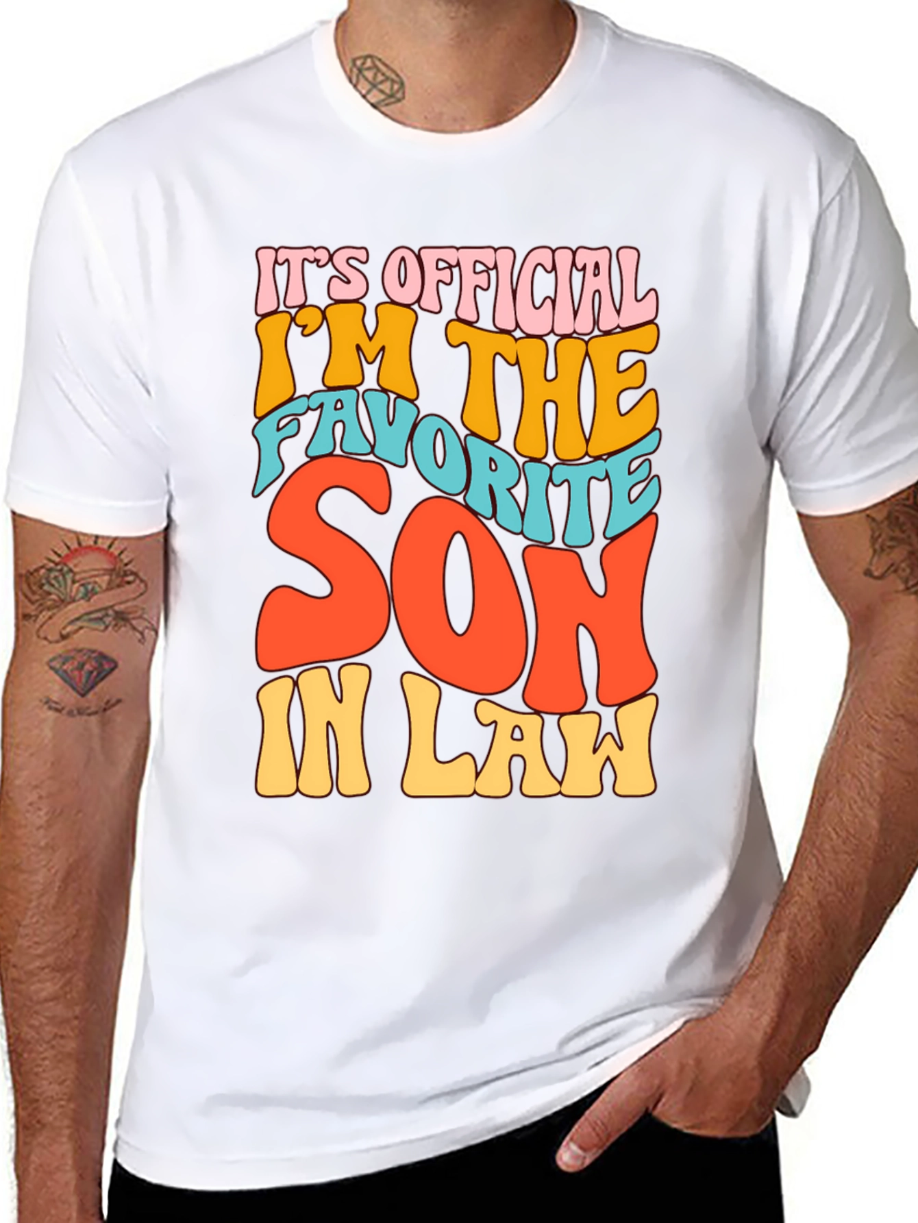 Favorite Son-In-Law Novelty Graphic T-Shirt