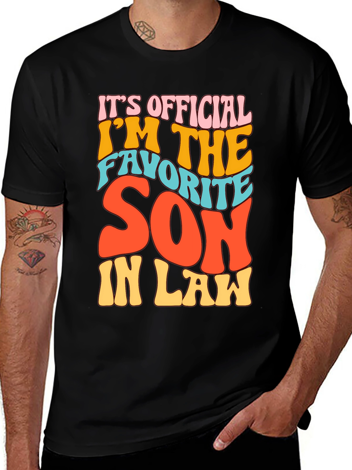 Favorite Son-In-Law Novelty Graphic T-Shirt