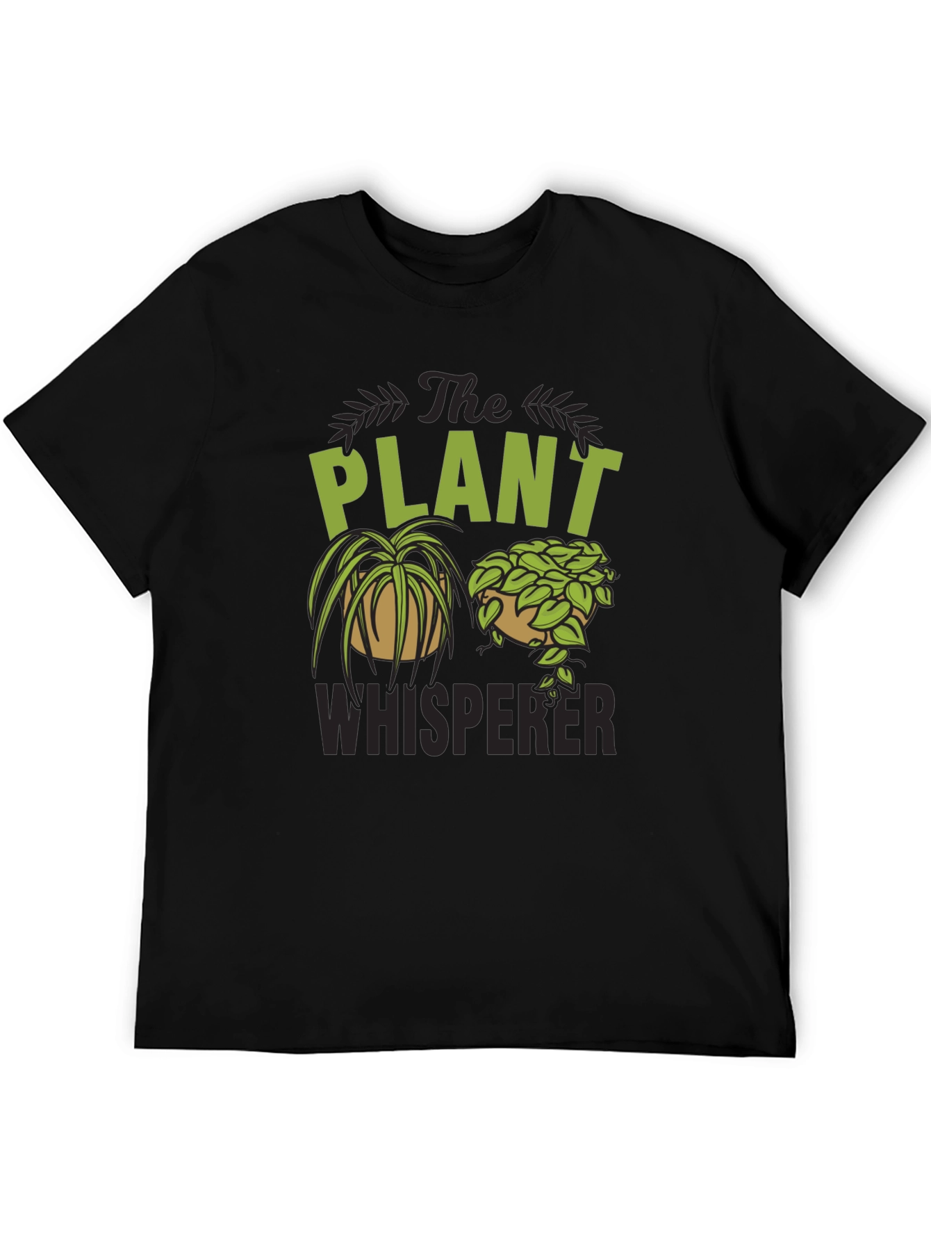 The Plant Whisperer Graphic Tee - Green & Black