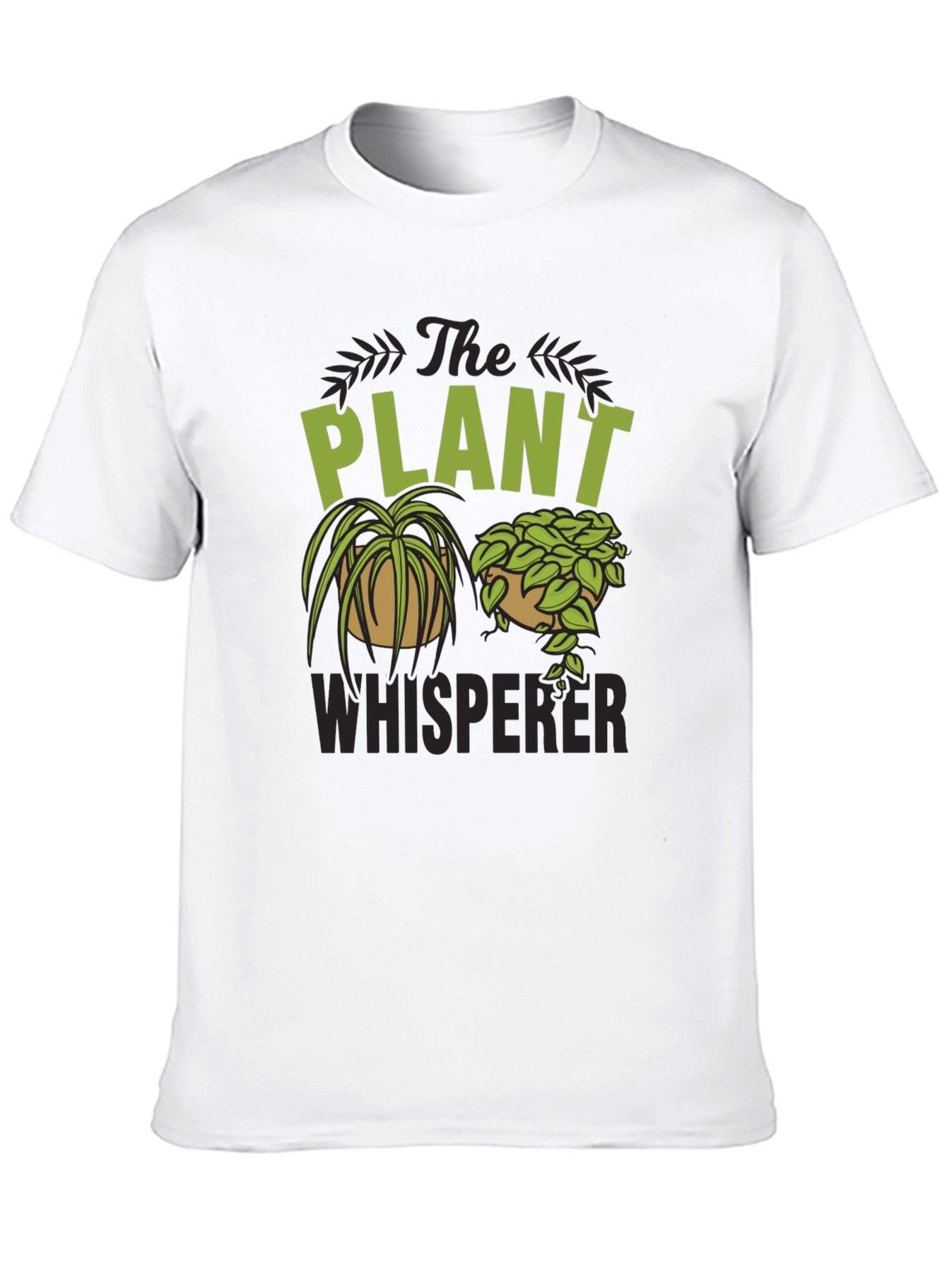 The Plant Whisperer Graphic Tee - Green & Black