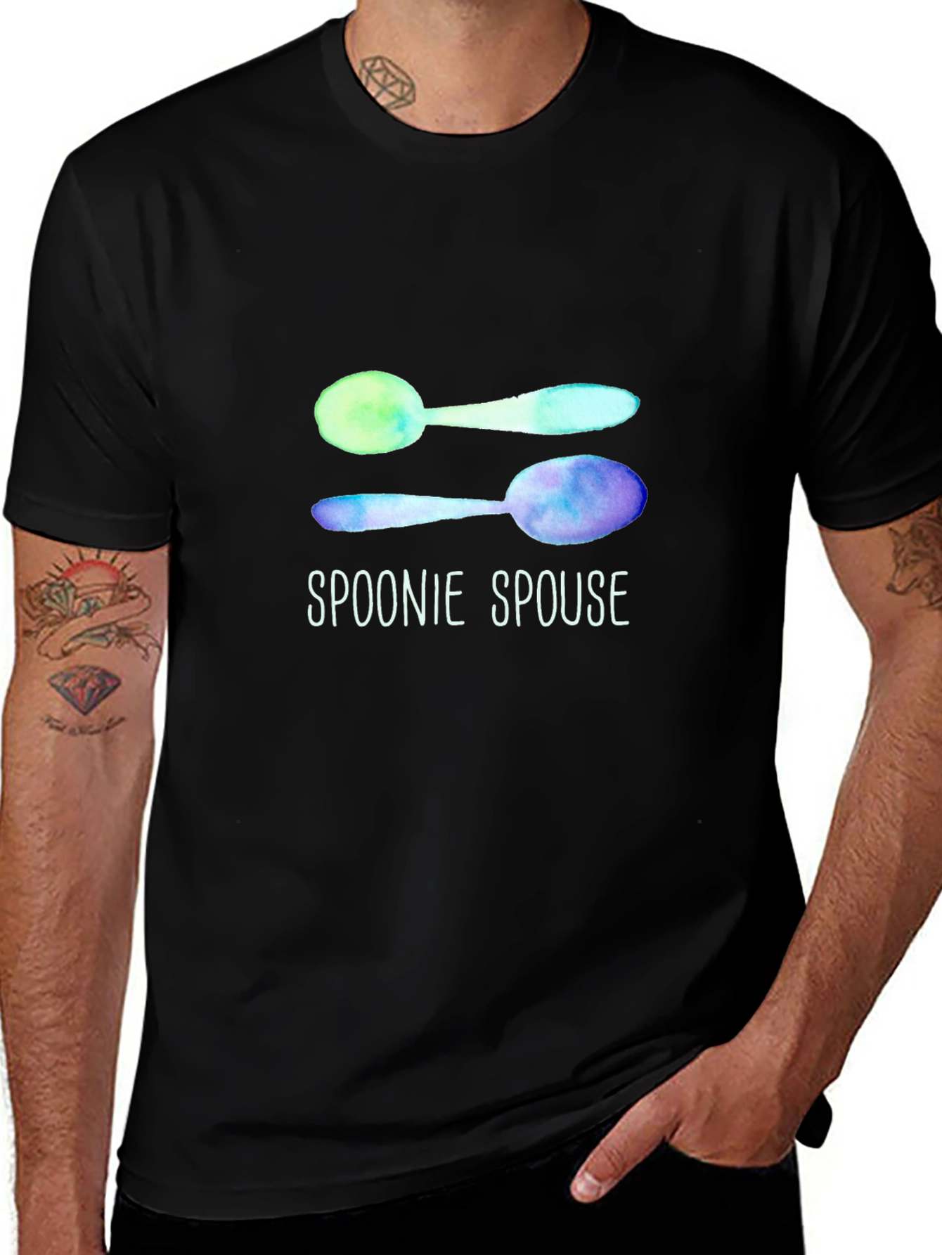 Spoonie Spouse T-Shirt Spoonie Gift Chronic Illness