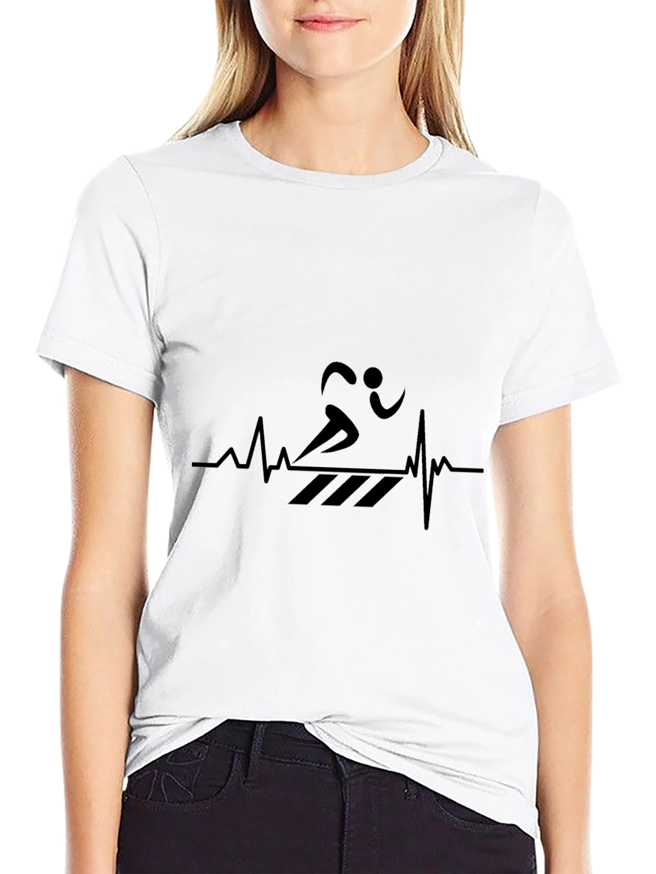Runner Heartbeat Graphic Tee - Athletic Style