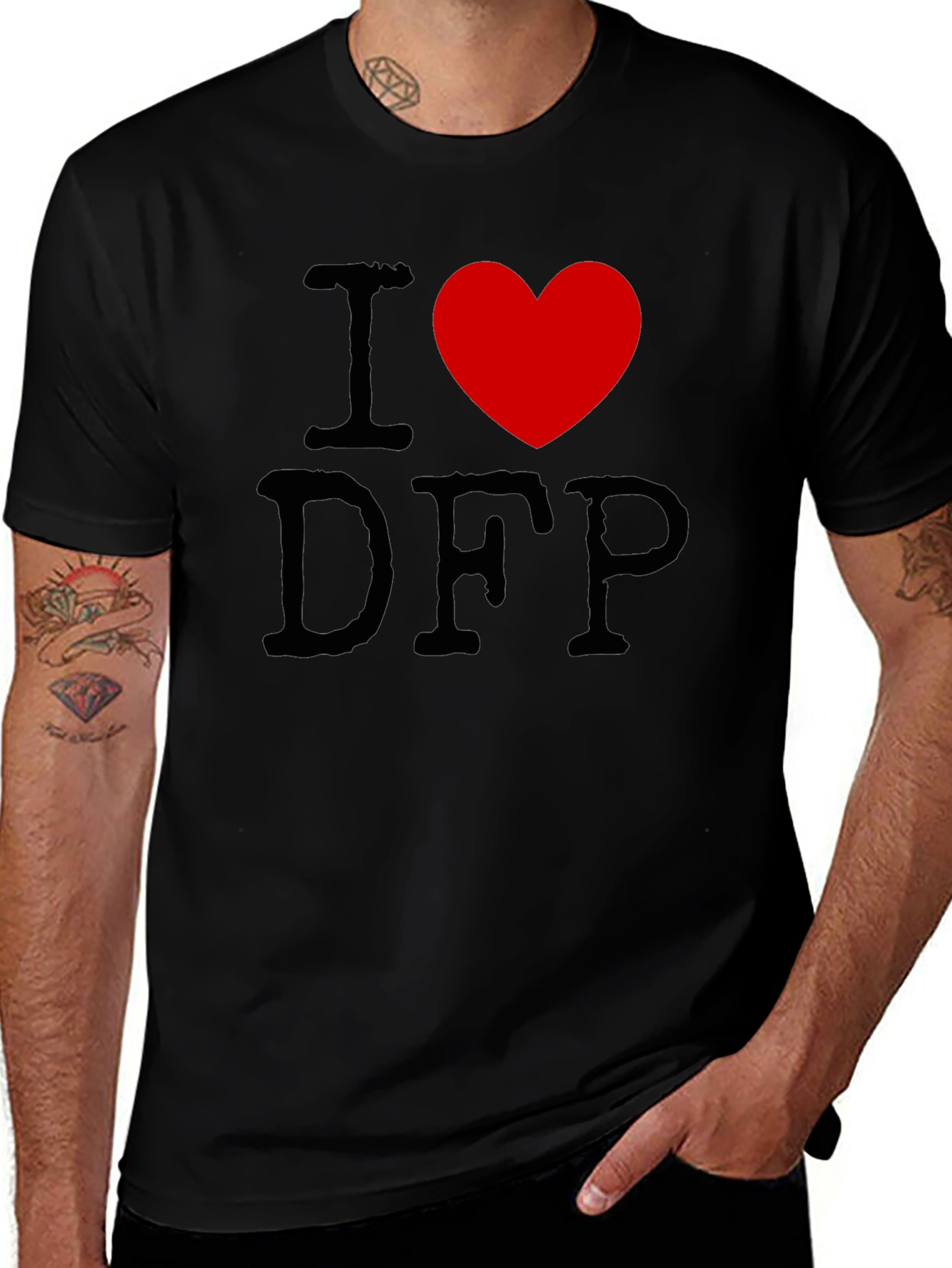 I Heart DFP Black T-Shirt
