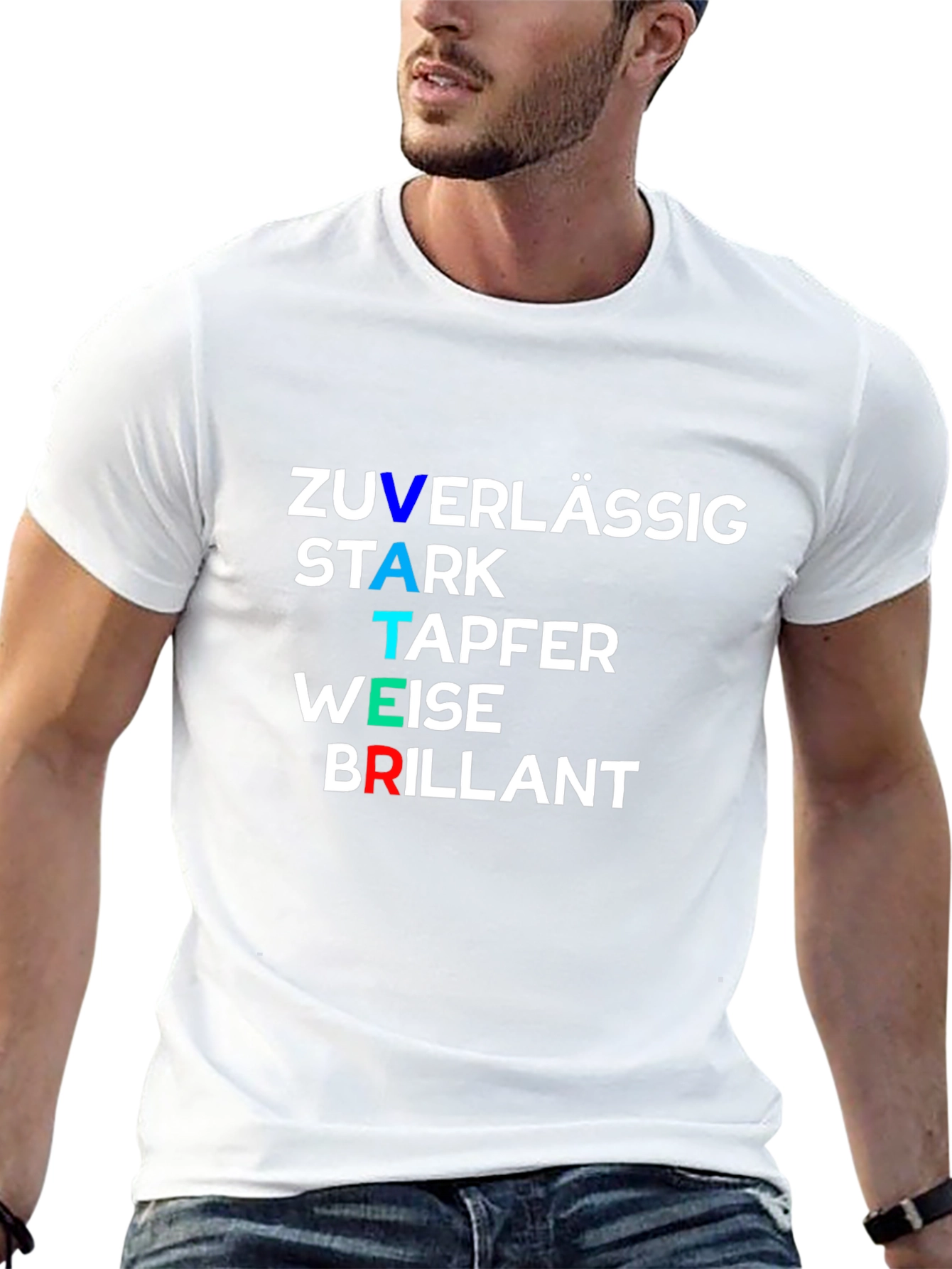 German Fathers Day T-Shirt - Zuverlässig Stark