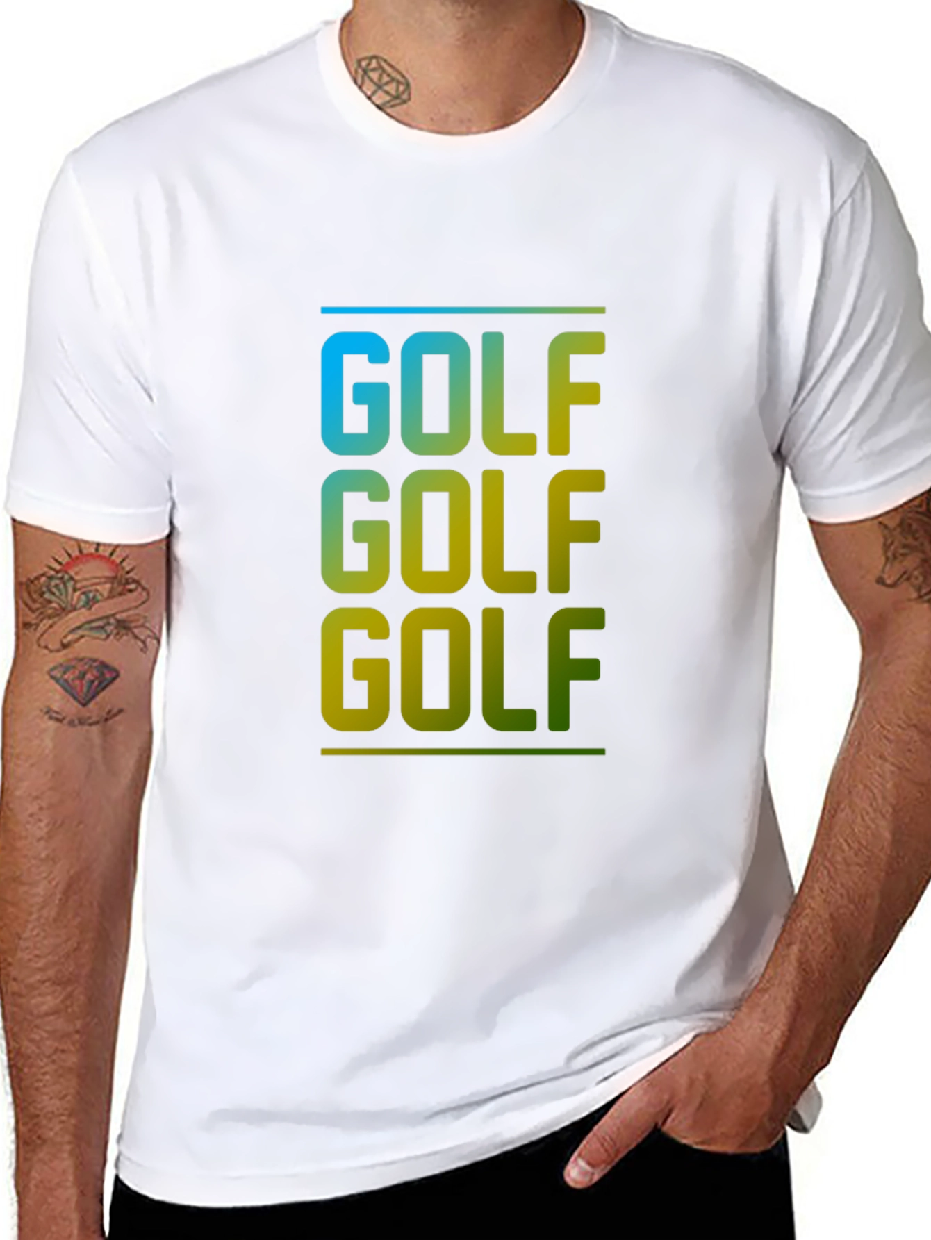 Golf Lover Tee - Gradient Design