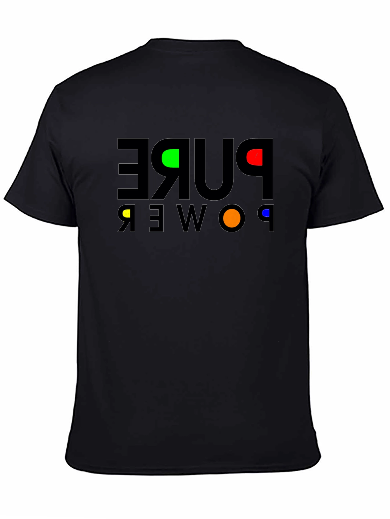 Pure Power Graphic T-Shirt - Premium Black Cotton Tee