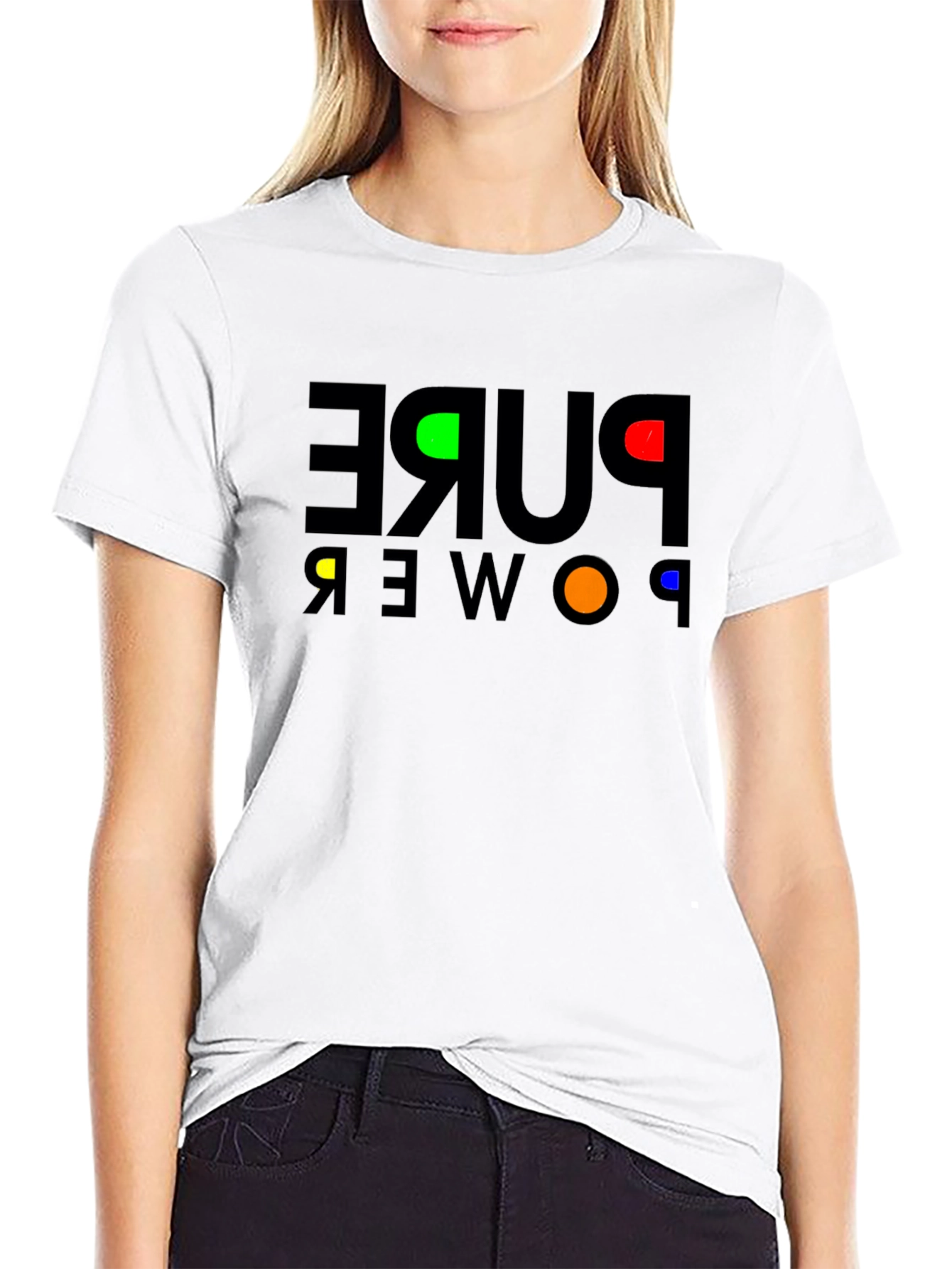 Pure Power Graphic T-Shirt - Premium Black Cotton Tee