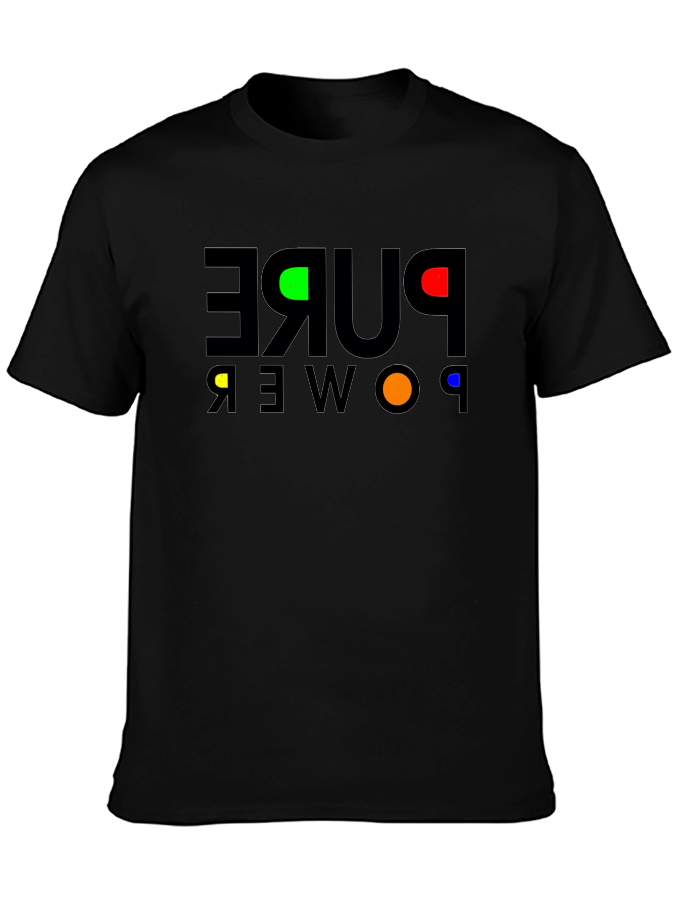 Pure Power Graphic T-Shirt - Premium Black Cotton Tee
