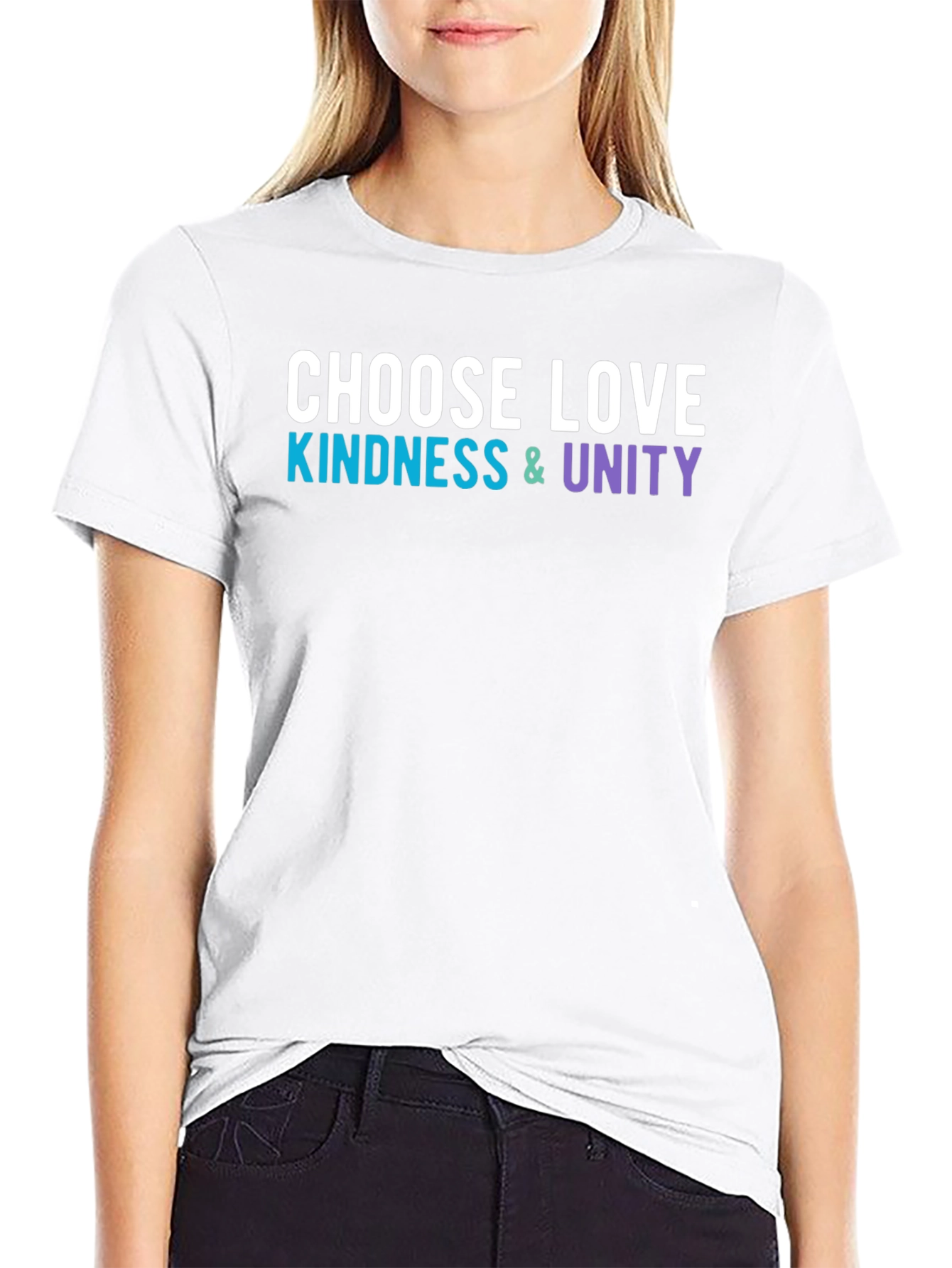 Choose Love Kindness Unity Graphic Tee