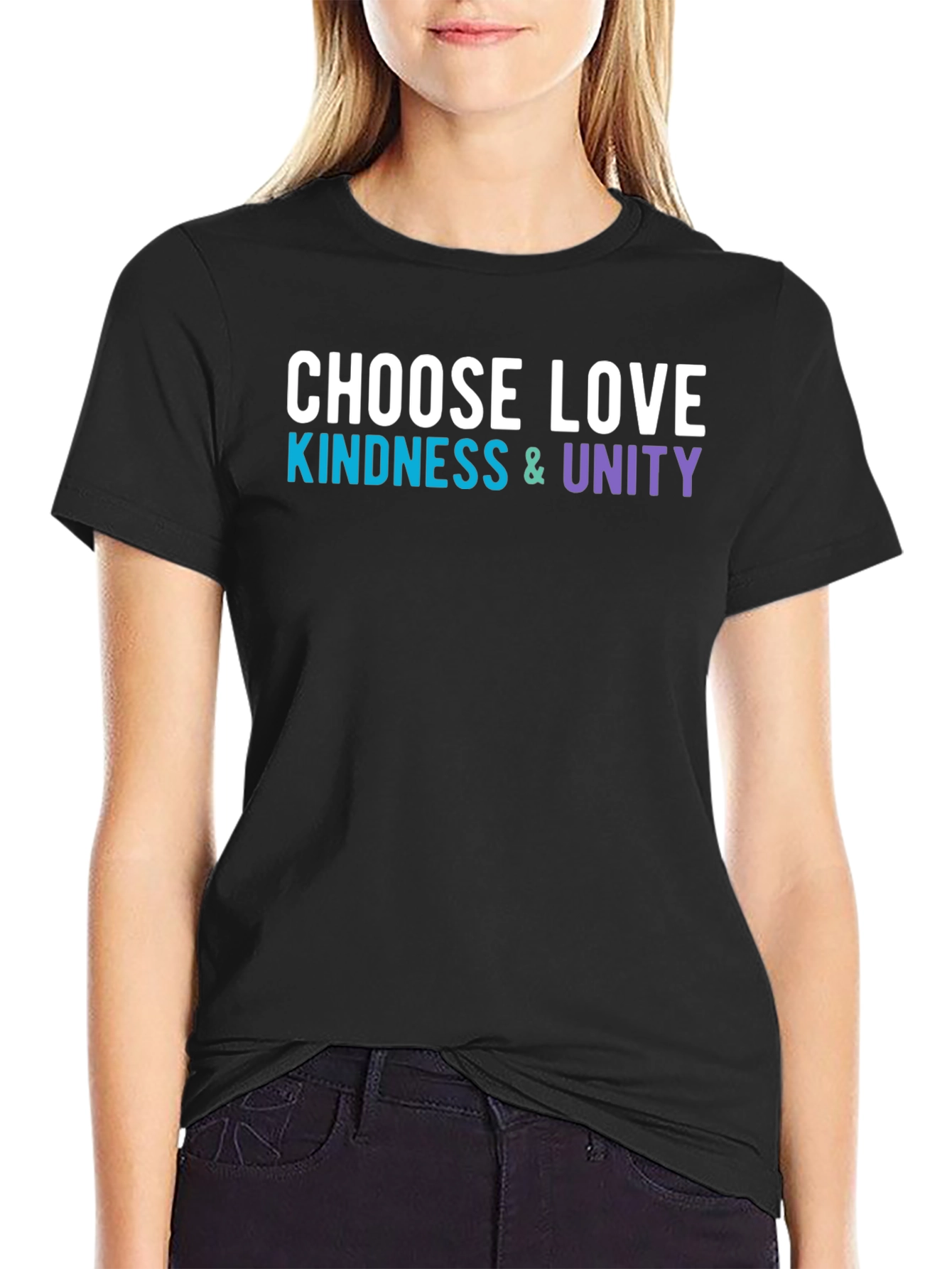 Choose Love Kindness Unity Graphic Tee