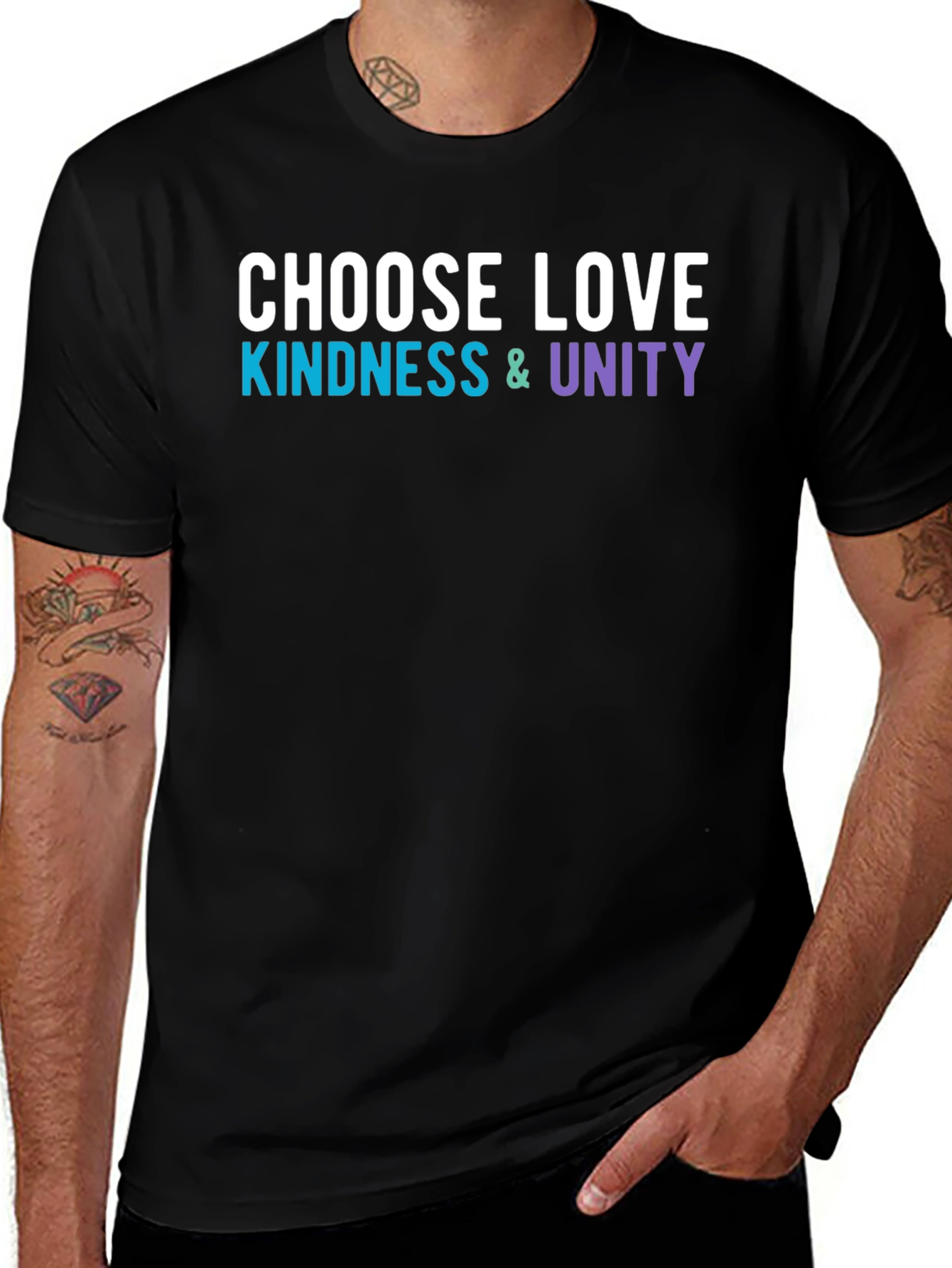 Choose Love Kindness Unity Graphic Tee