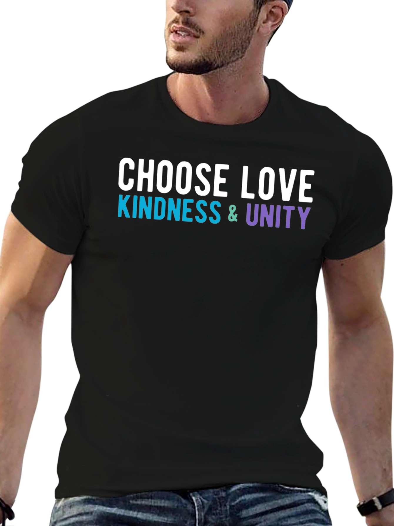 Choose Love Kindness Unity Graphic Tee