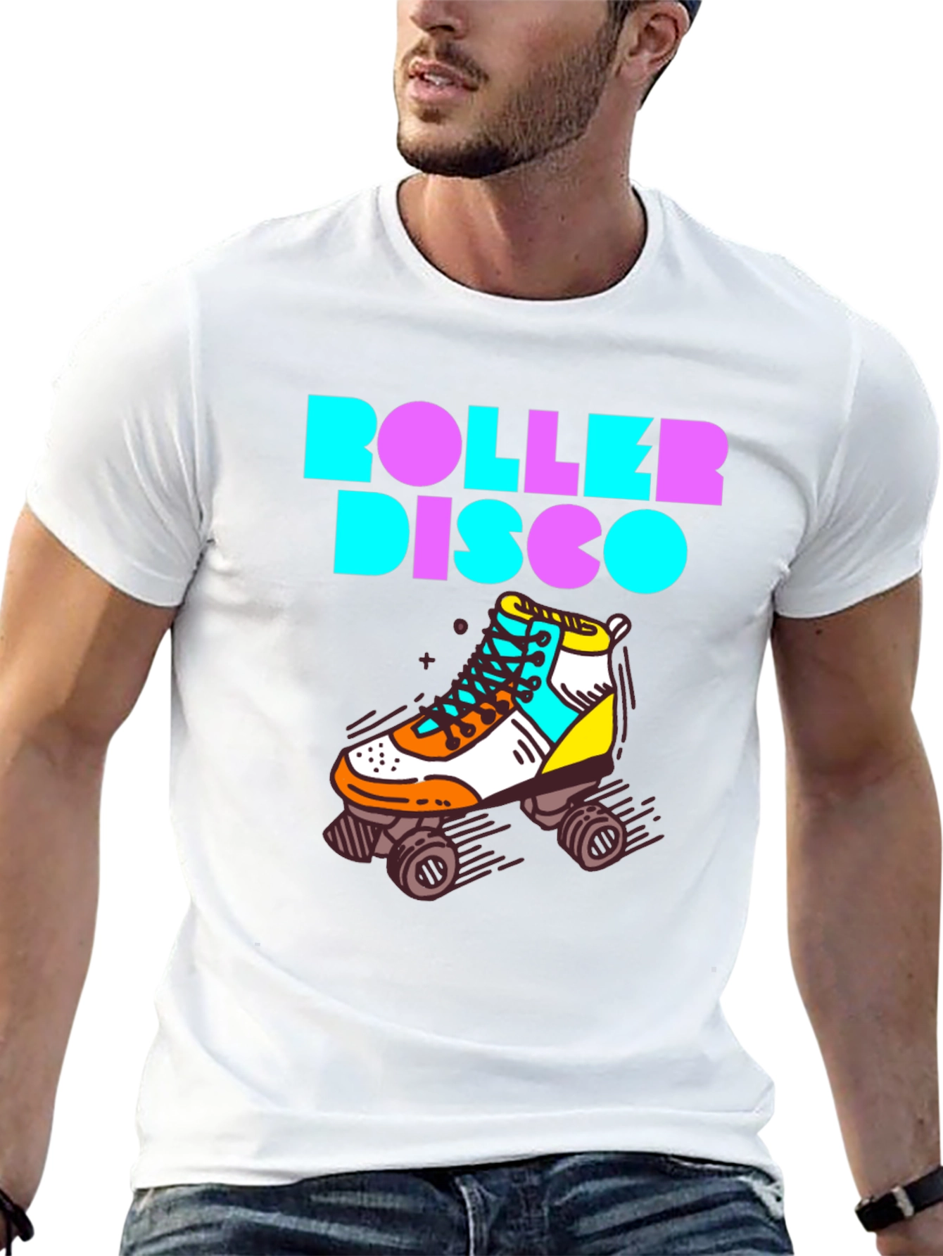 Retro Roller Disco Graphic Tee
