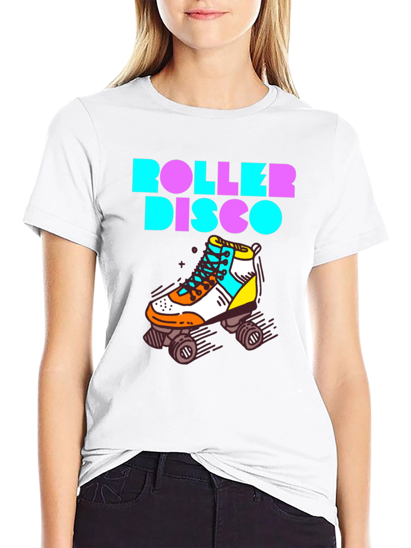 Retro Roller Disco Graphic Tee
