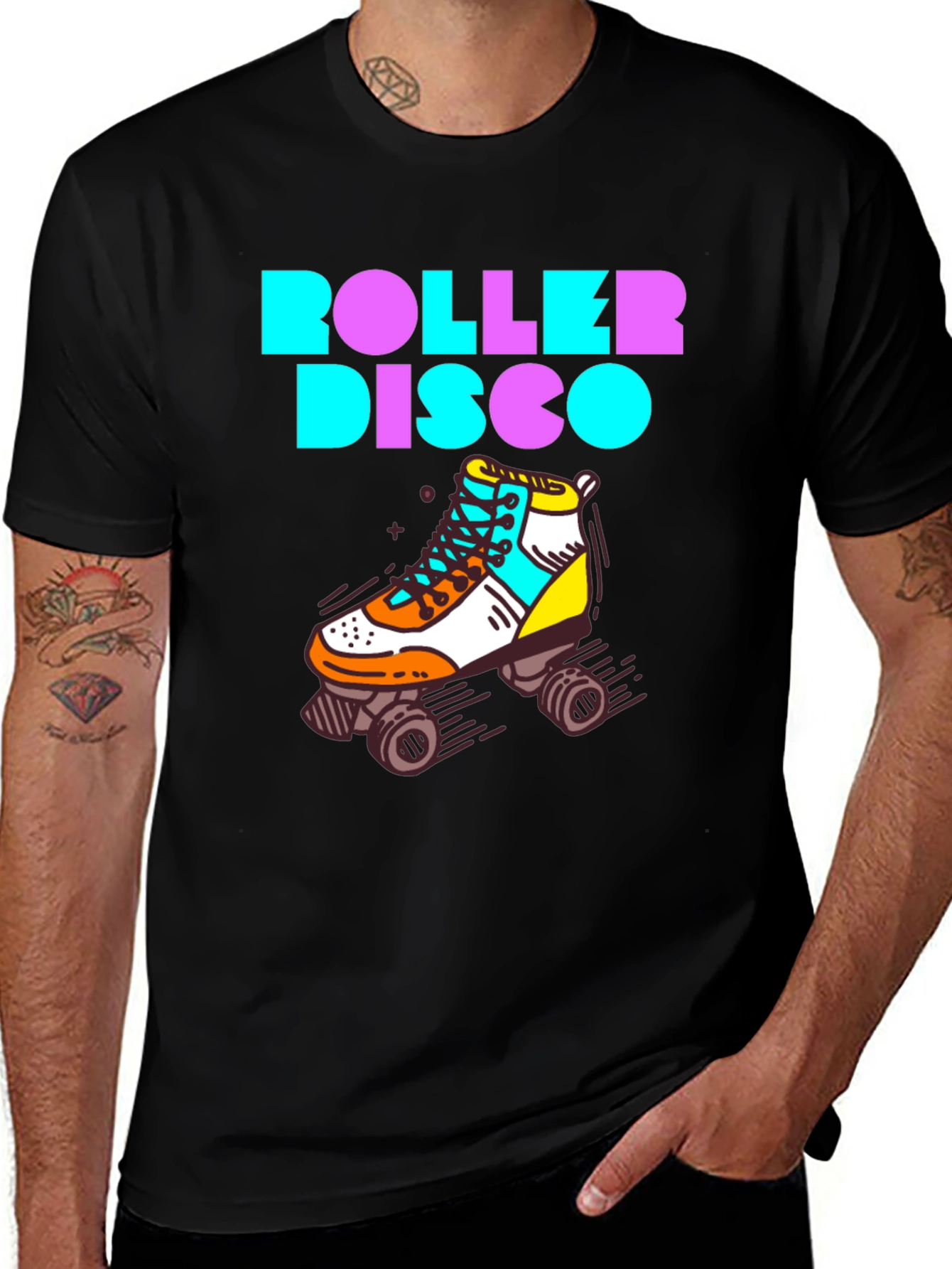 Retro Roller Disco Graphic Tee