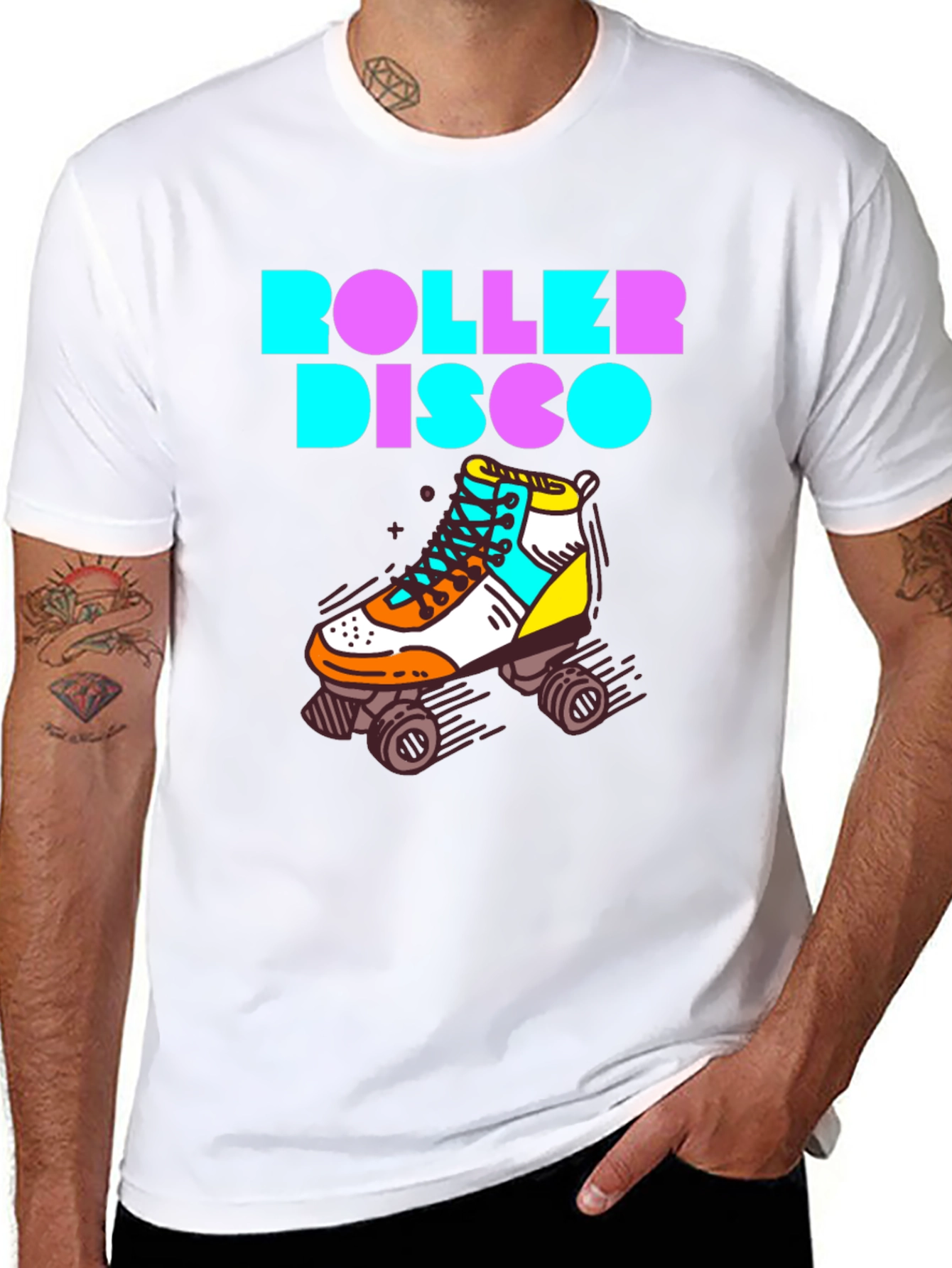 Retro Roller Disco Graphic Tee