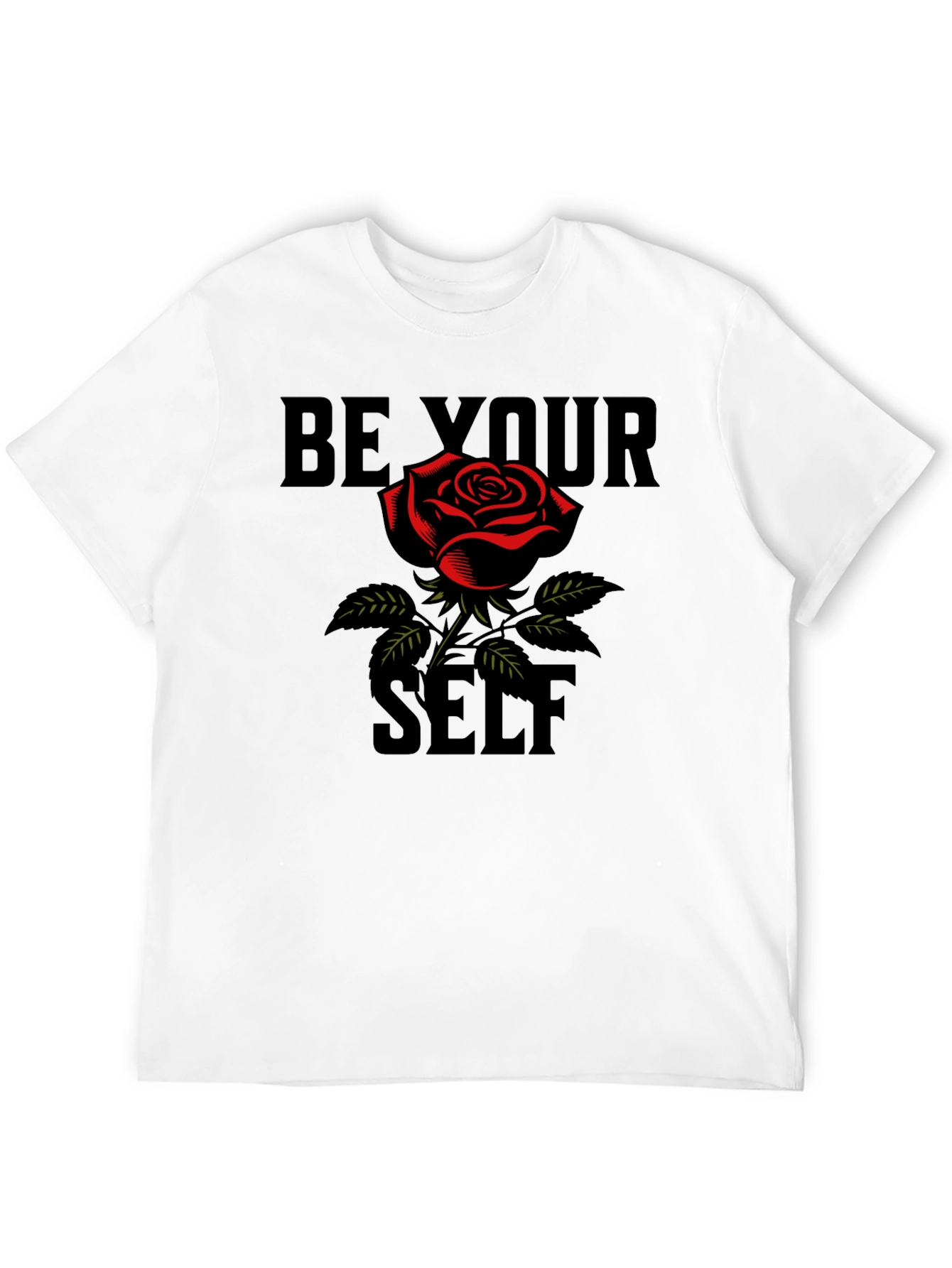 Be Your Self Rose Graphic Tee