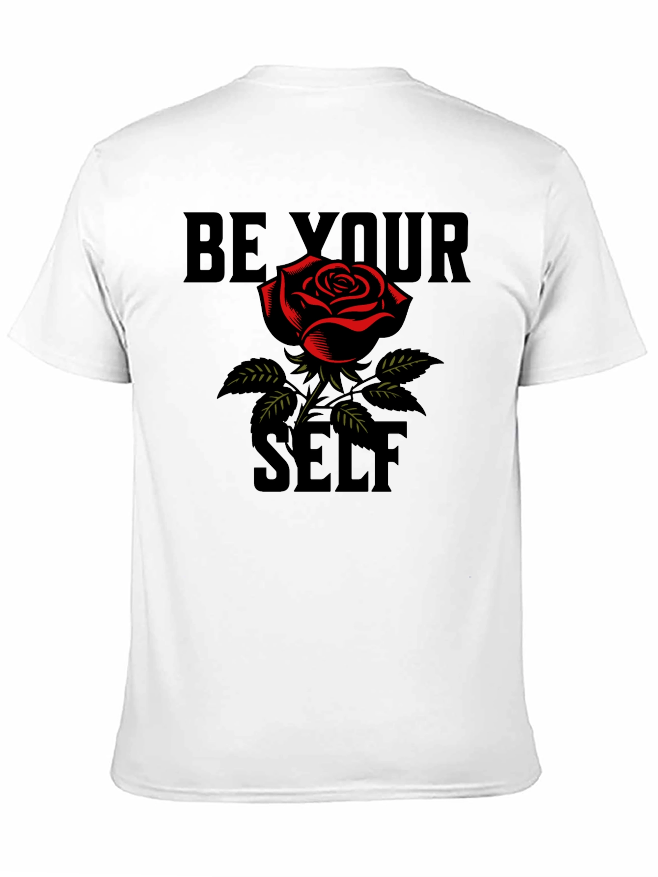 Be Your Self Rose Graphic Tee