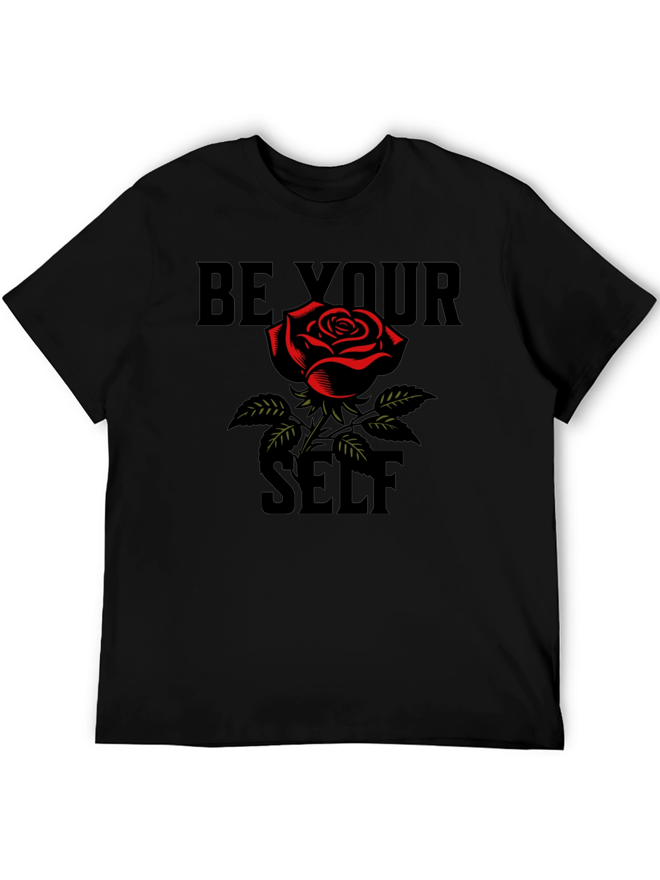Be Your Self Rose Graphic Tee